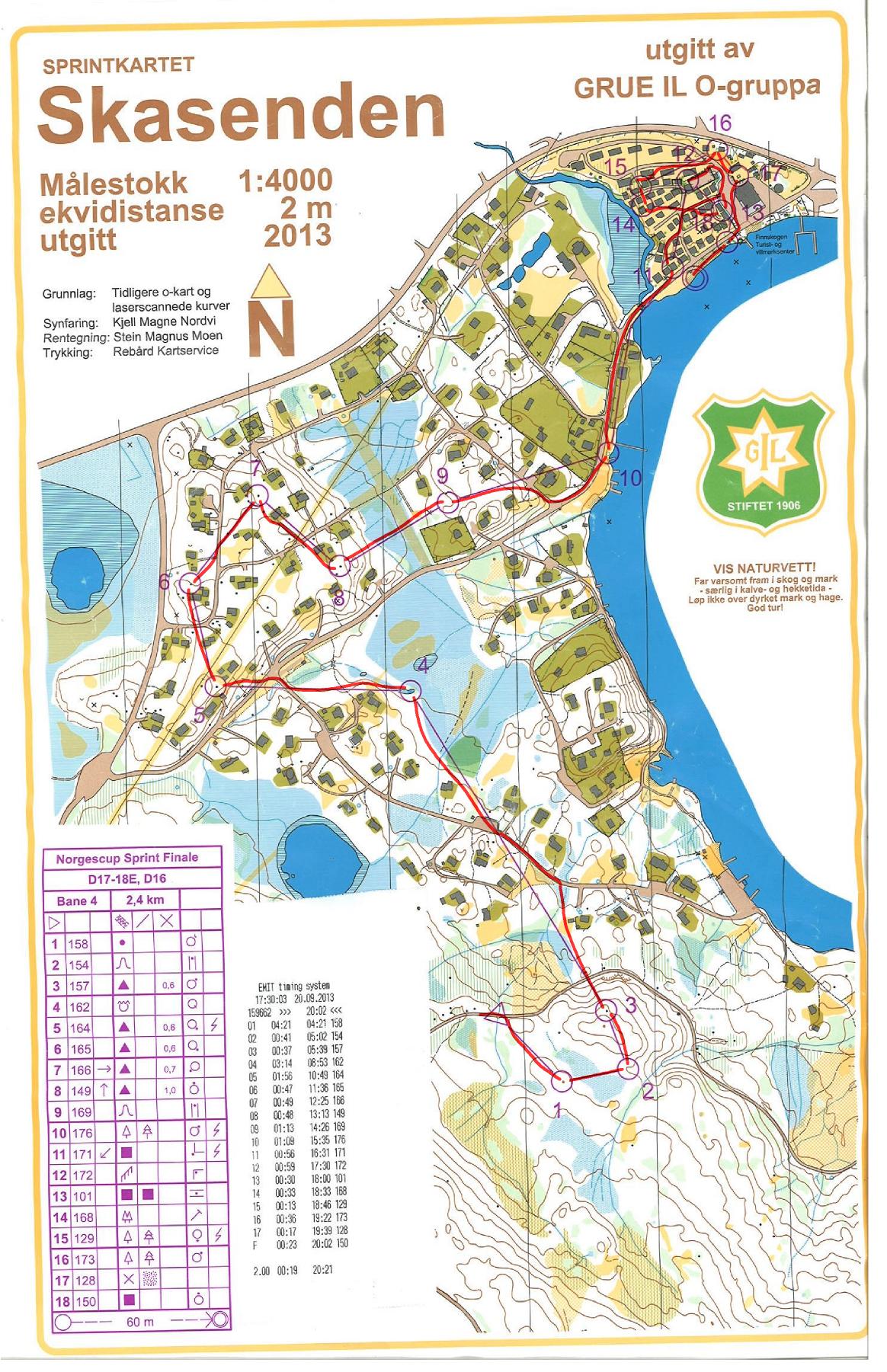 Norgescupfinale sprint D17-18 (20/09/2013)