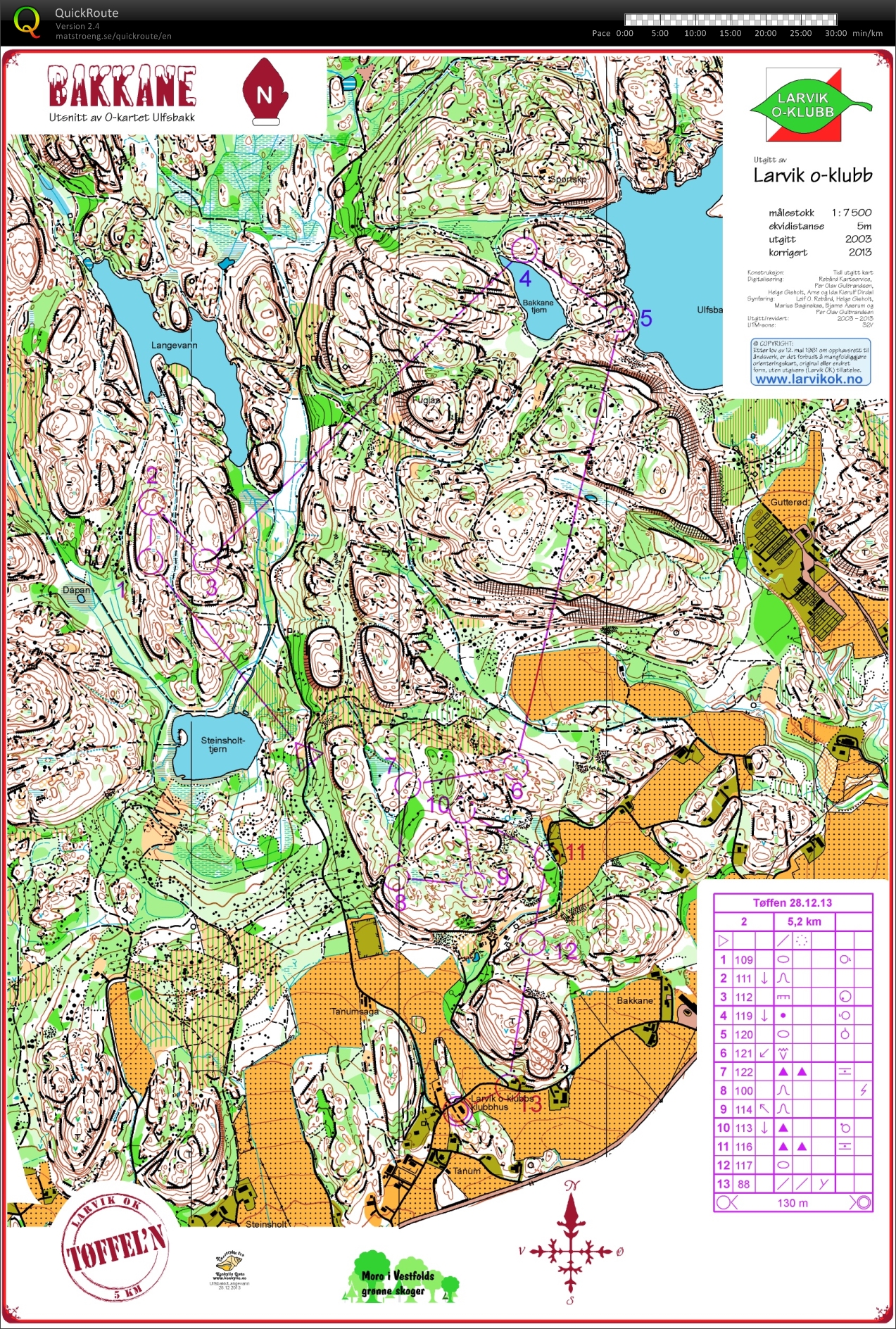 Tøffeln - 5km (28/12/2013)