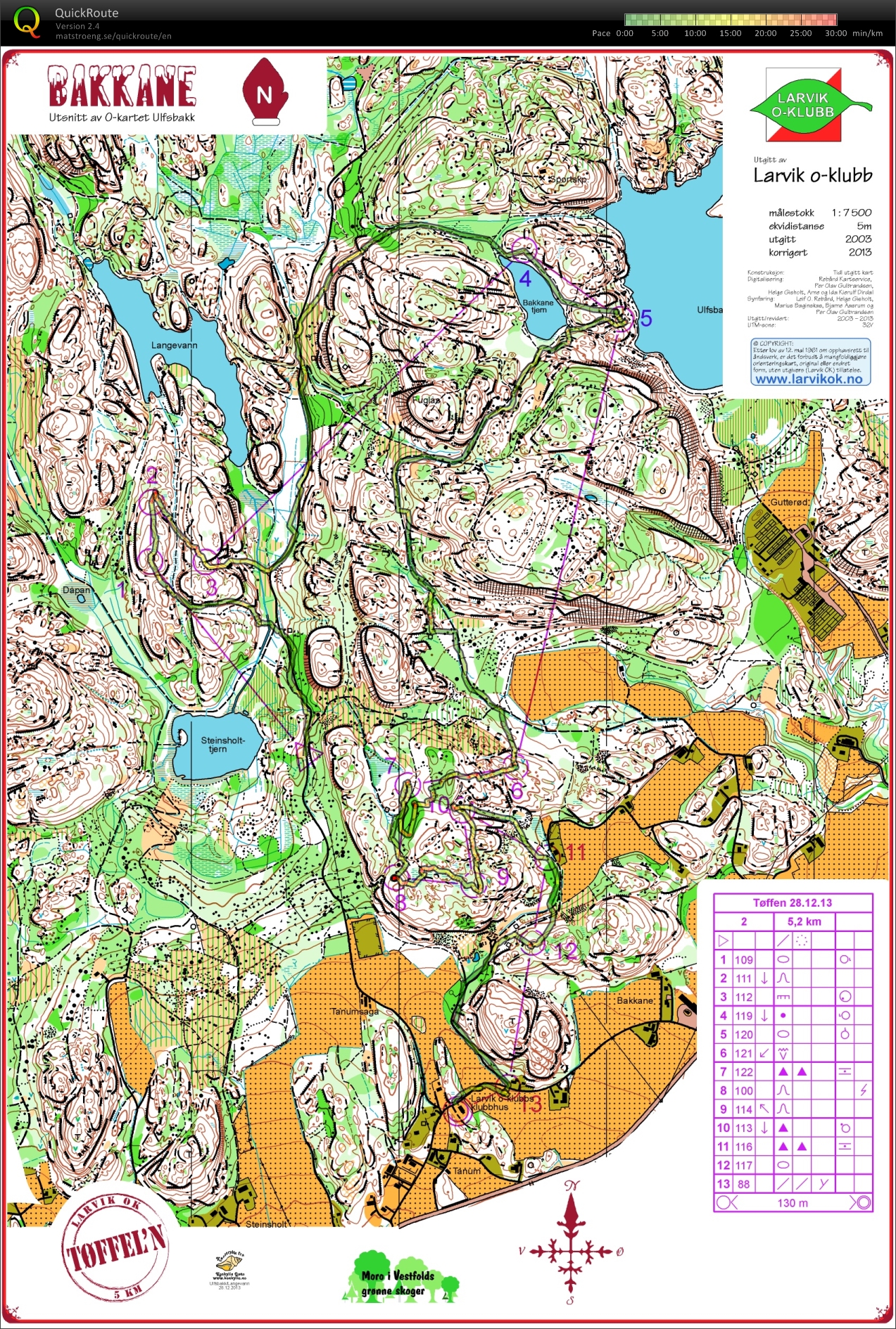 Tøffeln - 5km (28/12/2013)