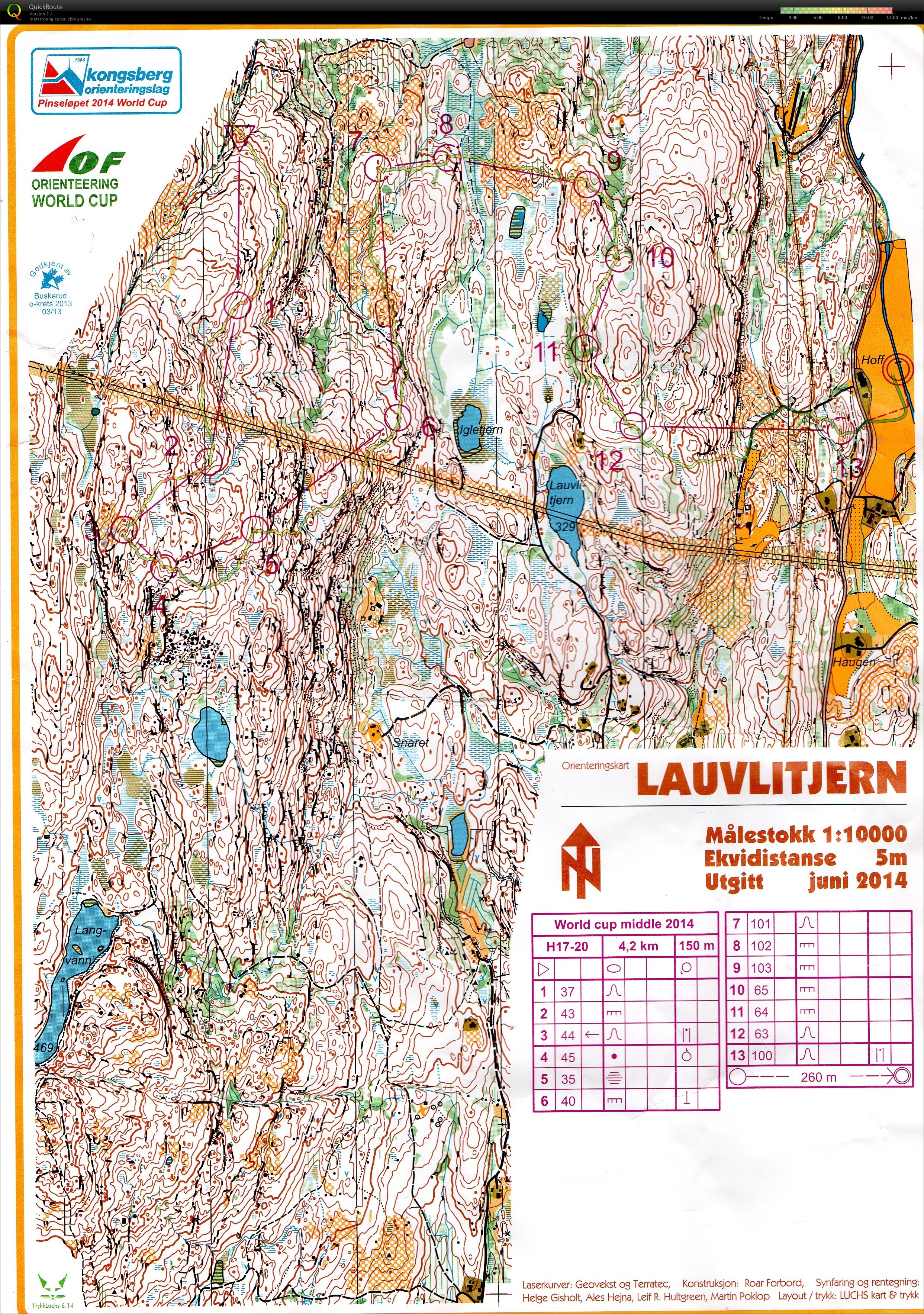 Pinesløp Kongsberg dag 1 (2014-06-07)