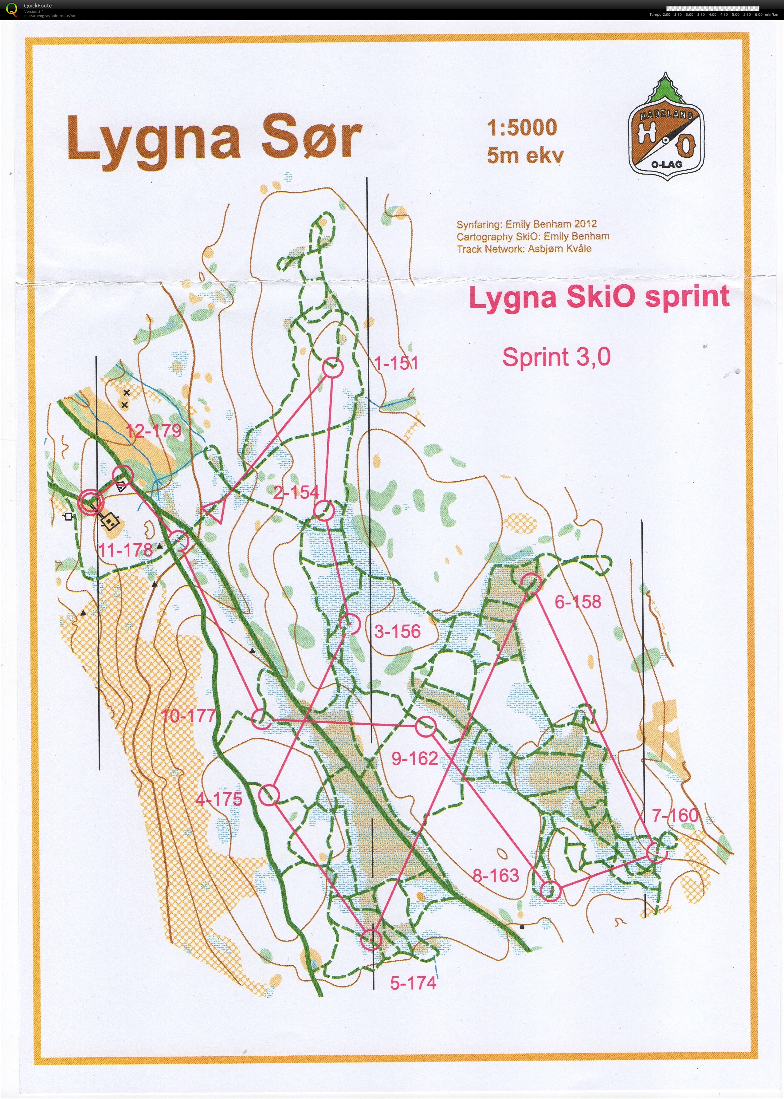 Lygna ski-o sprint (03-01-2015)