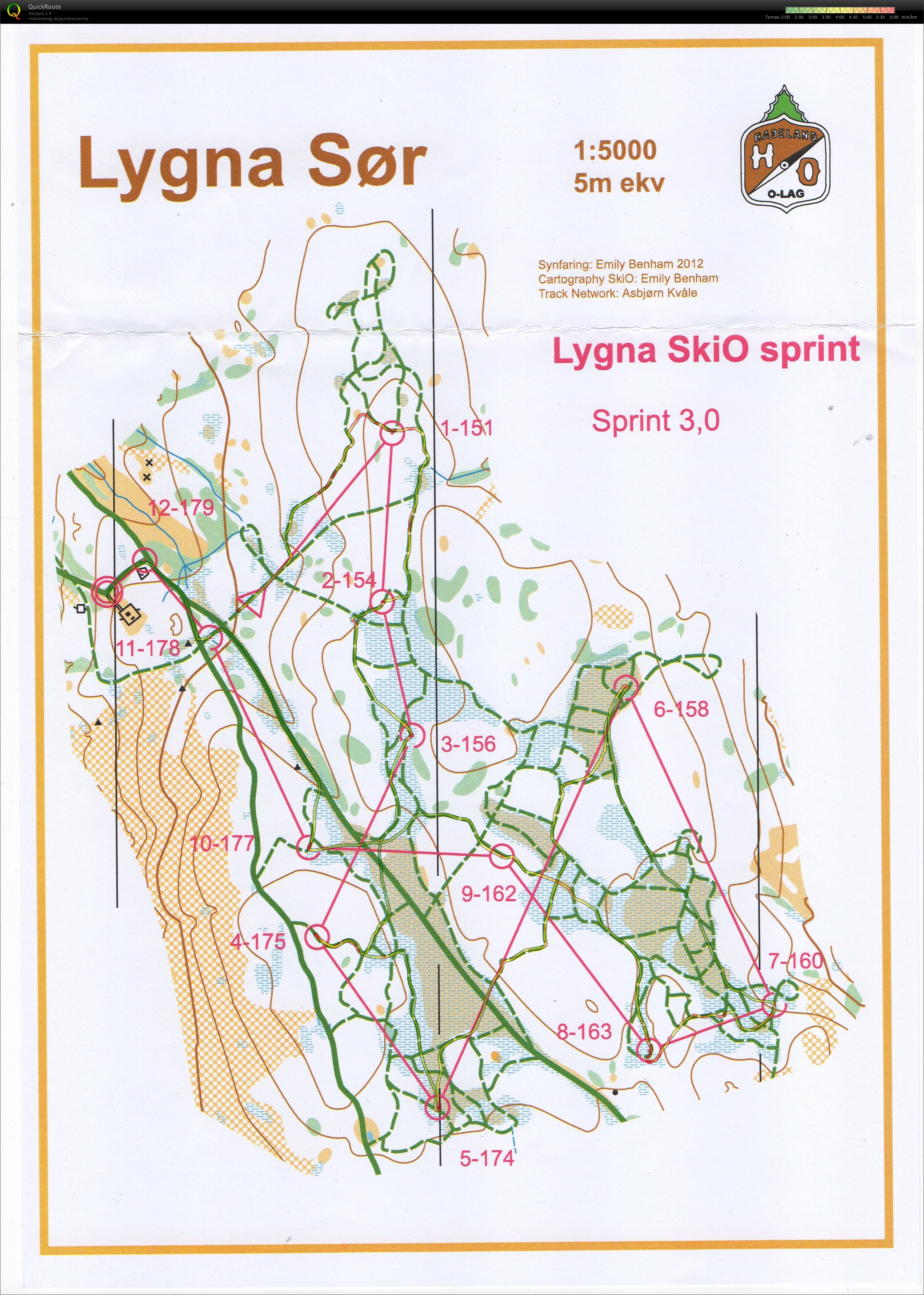 Lygna ski-o sprint (03-01-2015)
