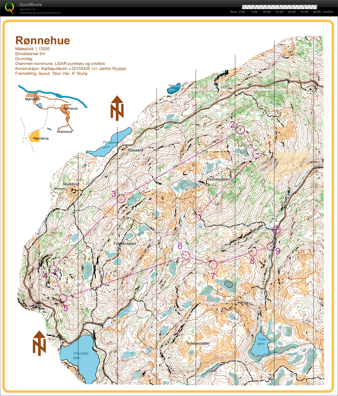 Karttapullautin på Konnerud (2015-06-28)