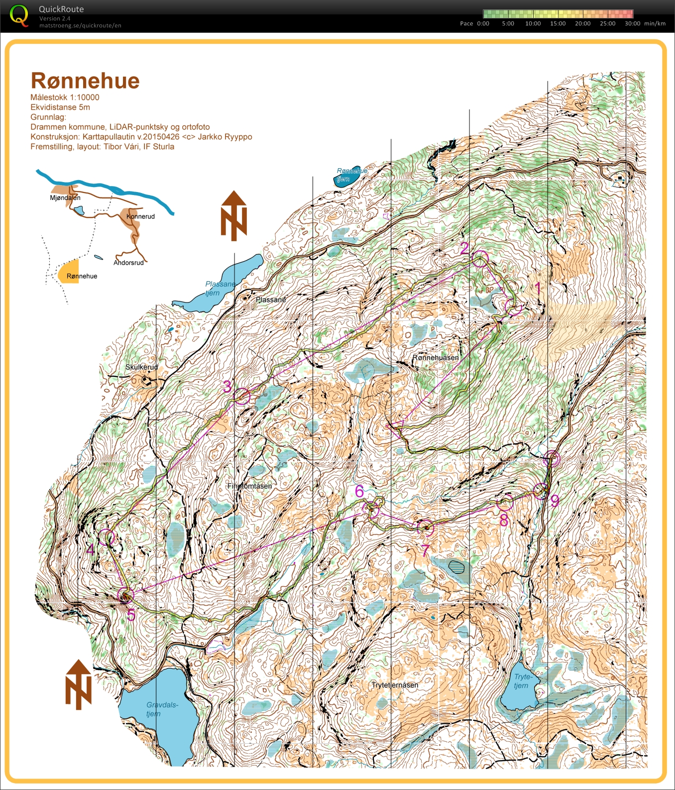 Karttapullautin på Konnerud (2015-06-28)