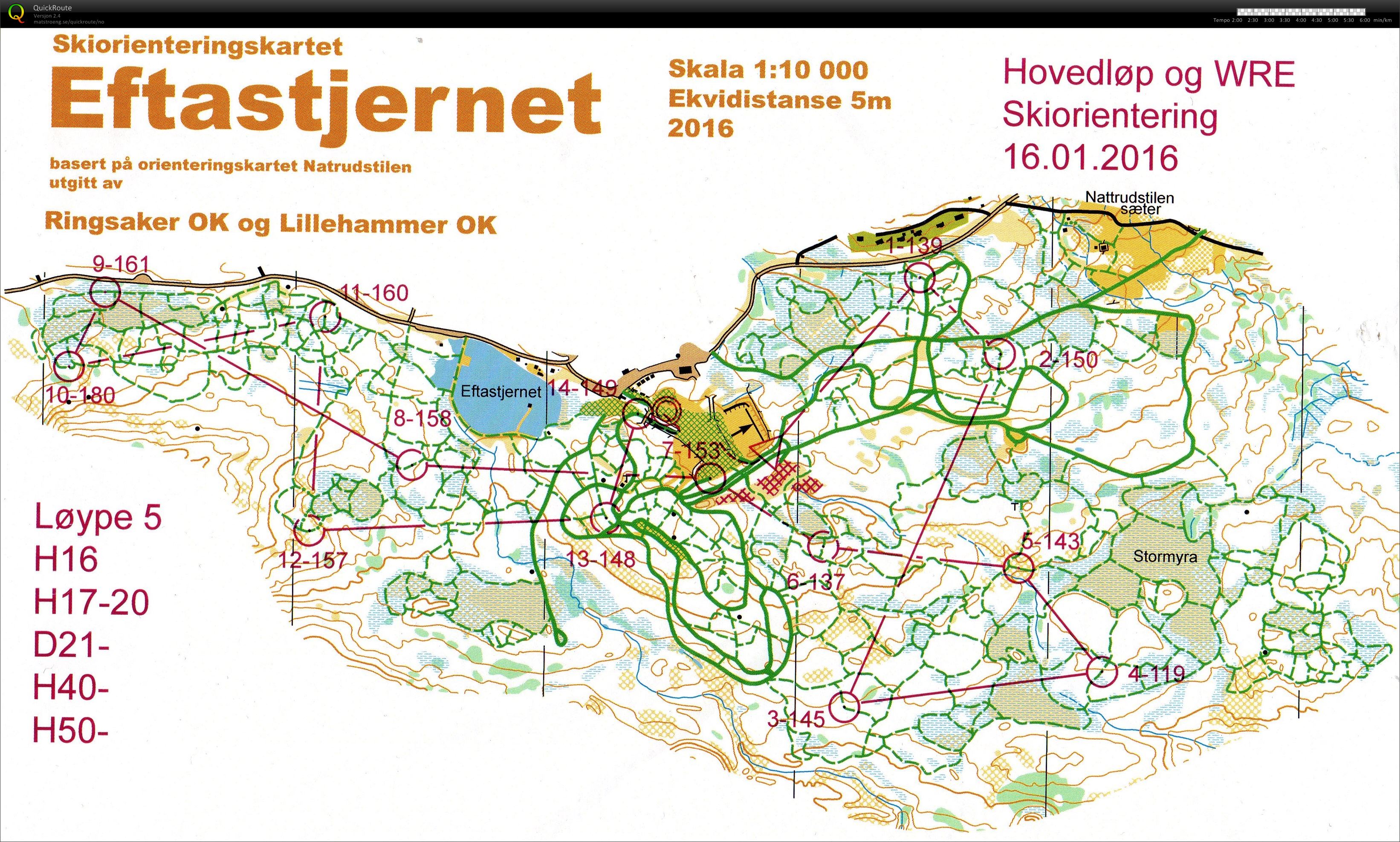 NC ski-o Natrudstilen (16/01/2016)