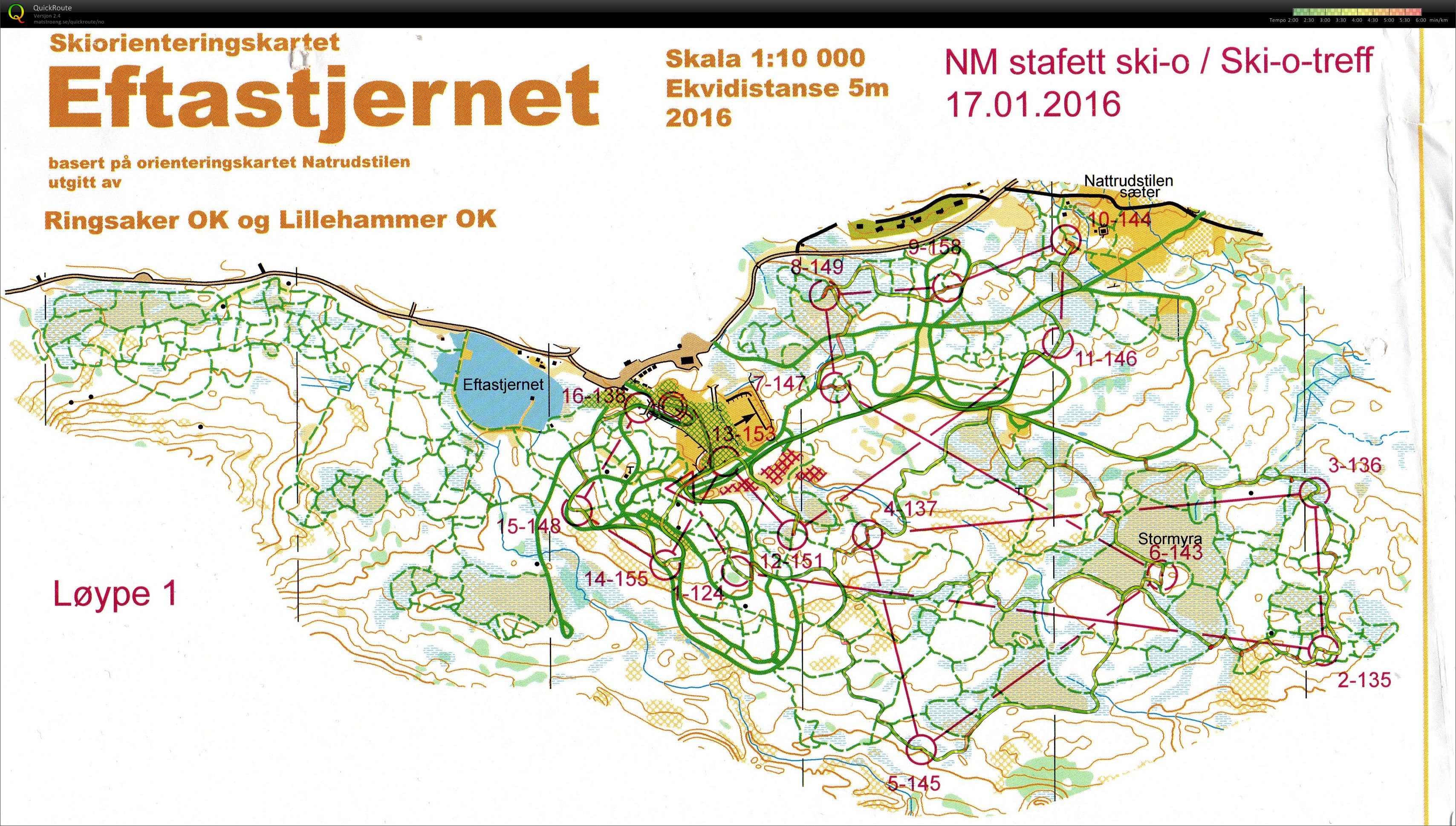 NM-stafett ski-o (17-01-2016)