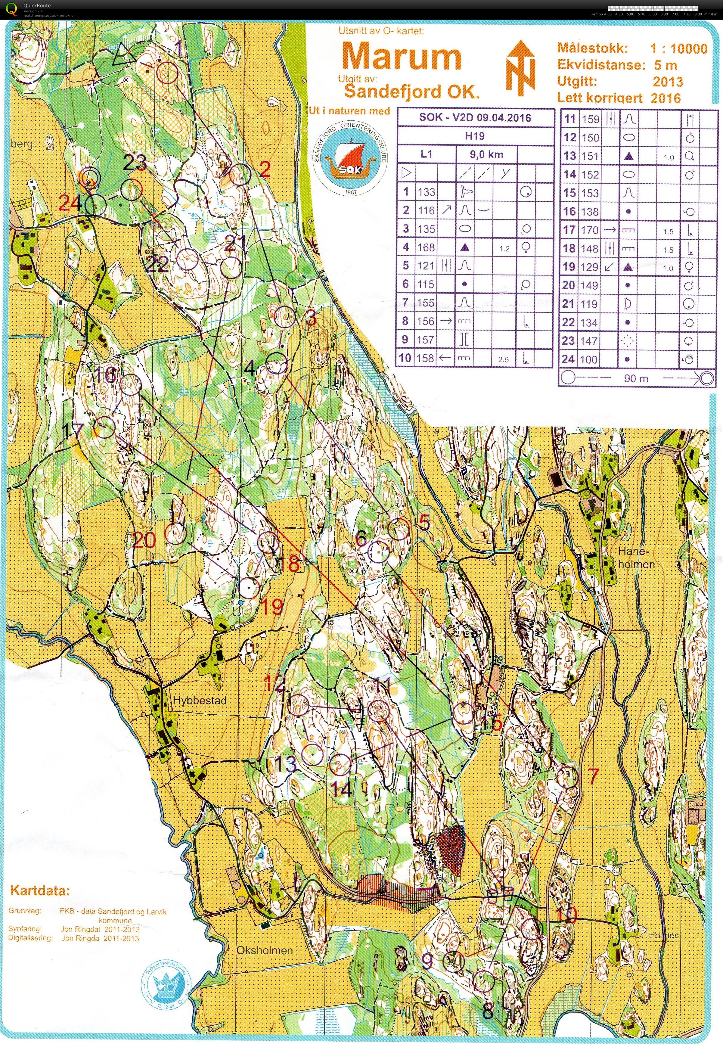 Vestfold 2-dagers dag 1 (09.04.2016)