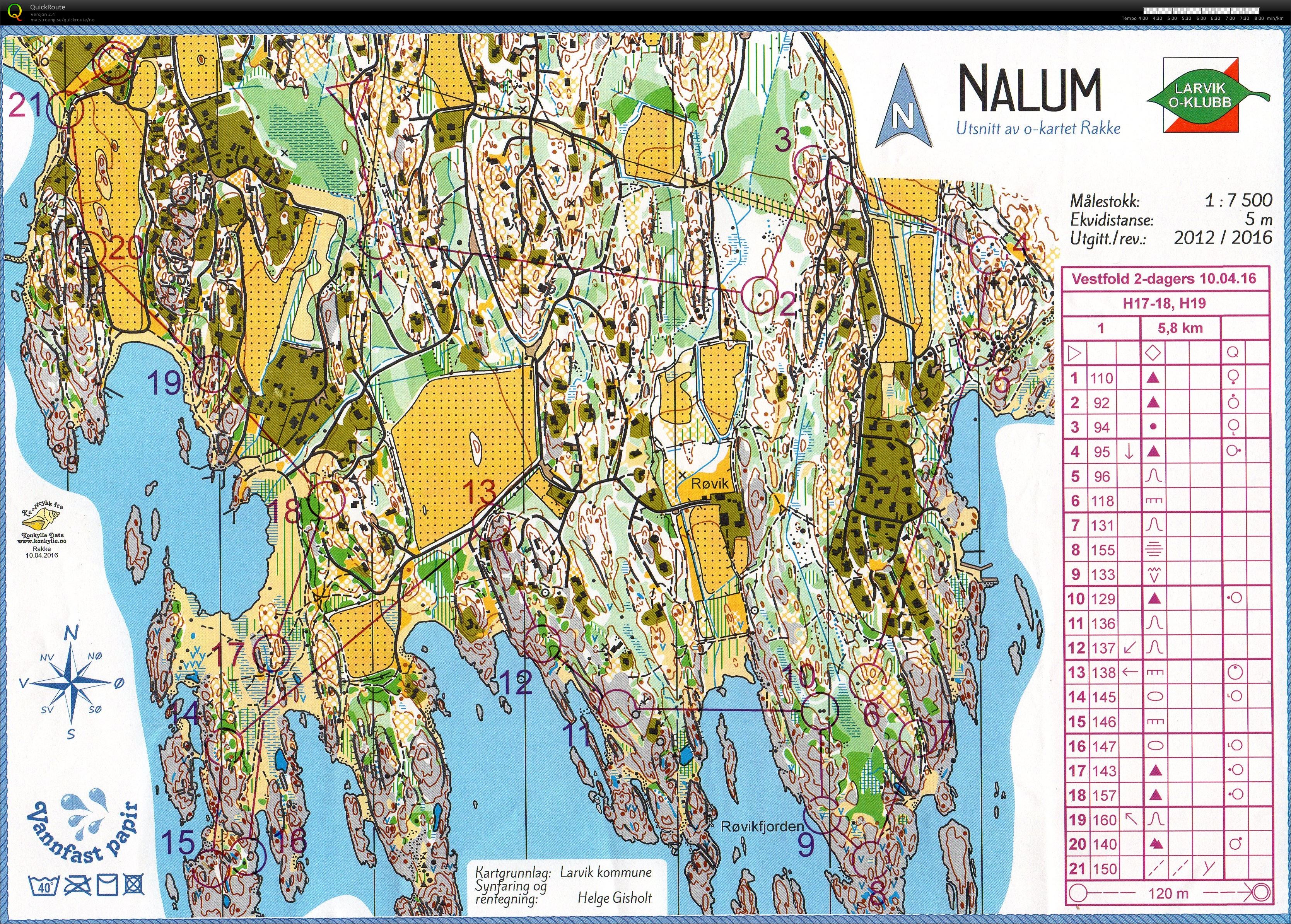 Vestfold 2-dagers dag 2 (10-04-2016)