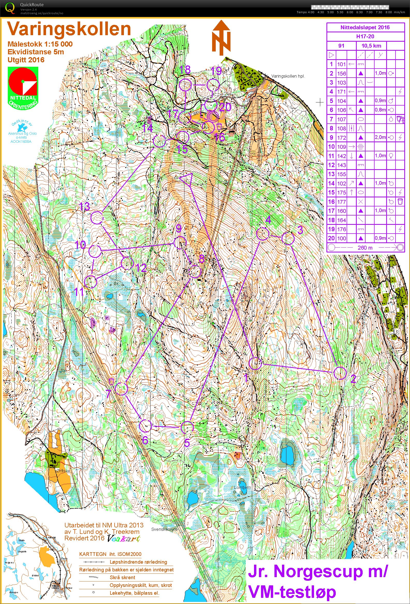 Testløp junior VM - lang (2016-06-05)