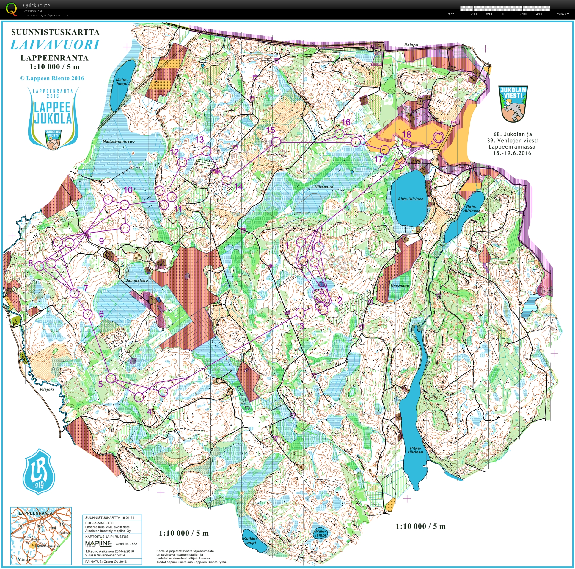 Jukola 2016, 5.osuus (19.06.2016)