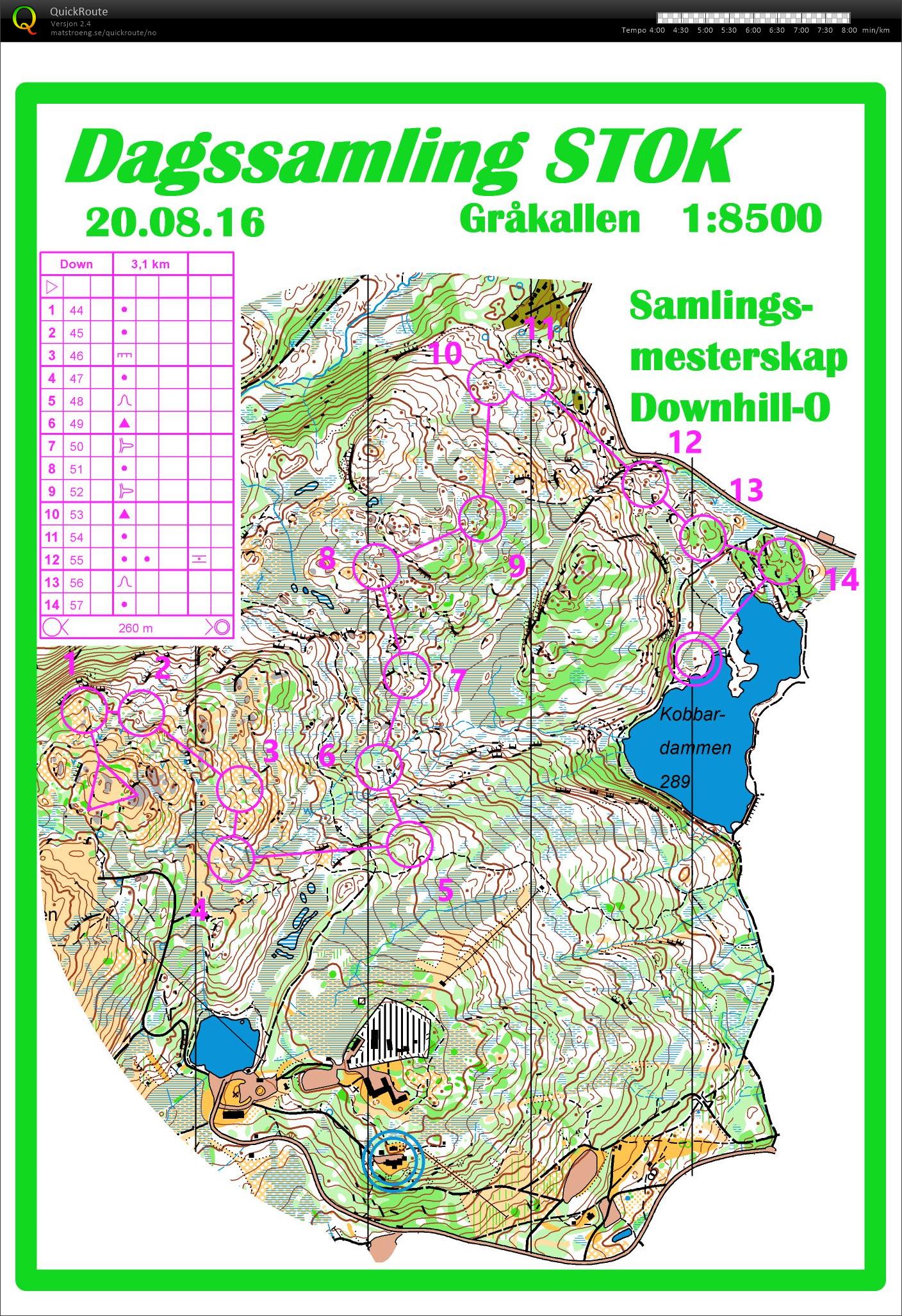 Dagssamling STOK økt 2 (Downhill) (20-08-2016)