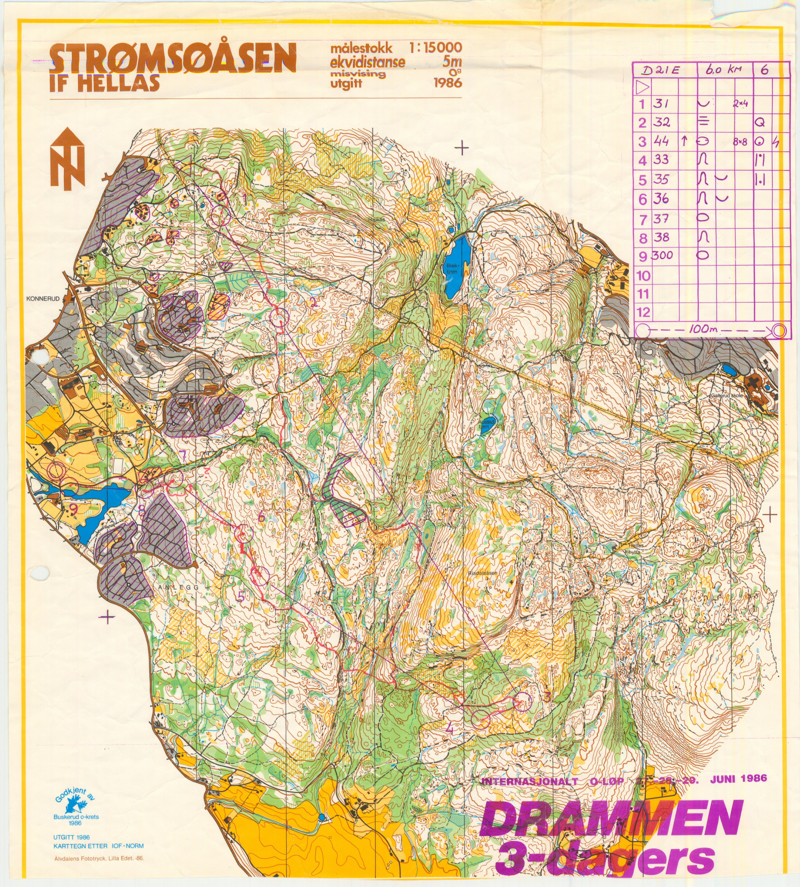 Drammen 3-dagers etappe 2 (28/06/1986)