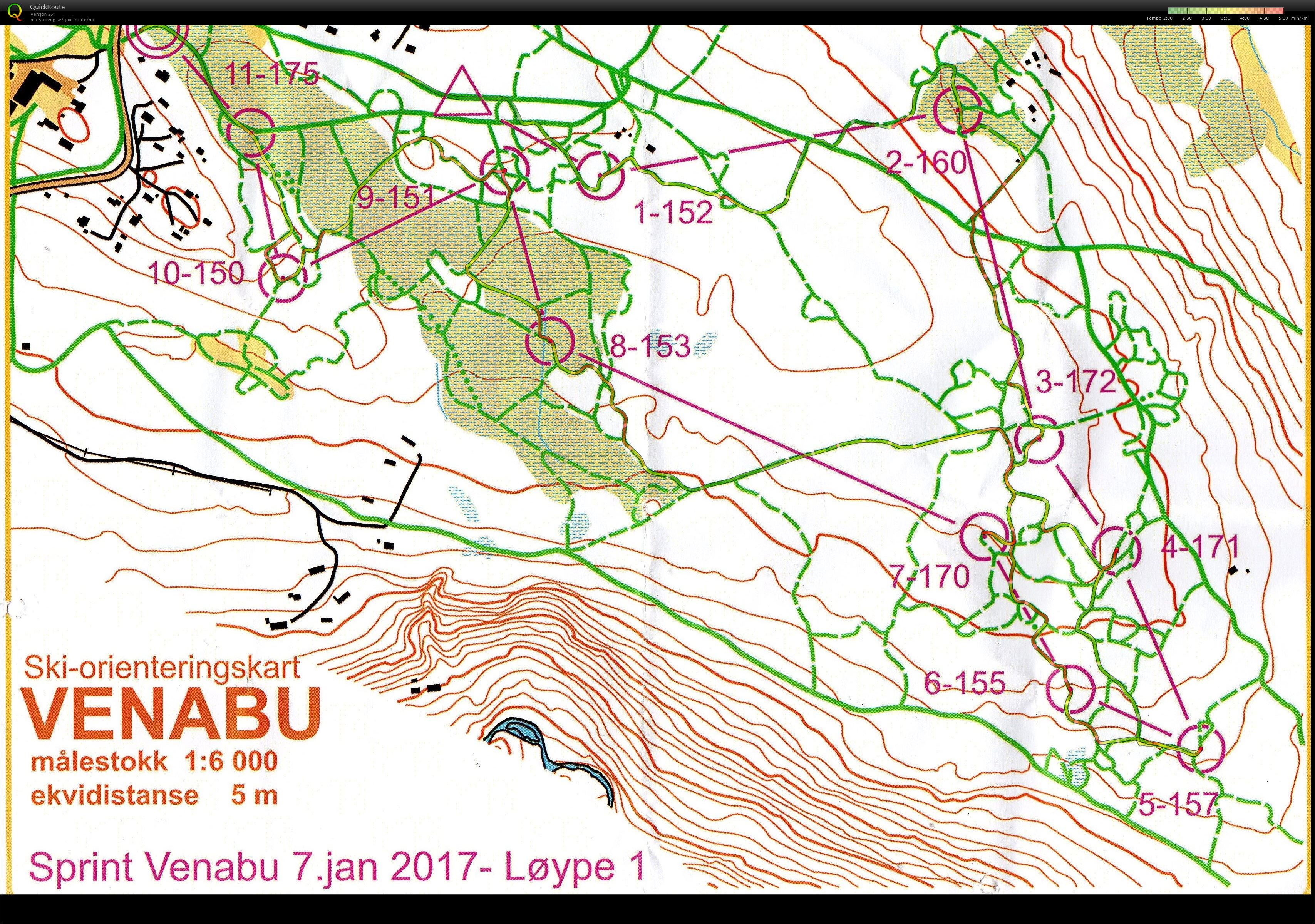 Ski-o Venabu sprint (07/01/2017)