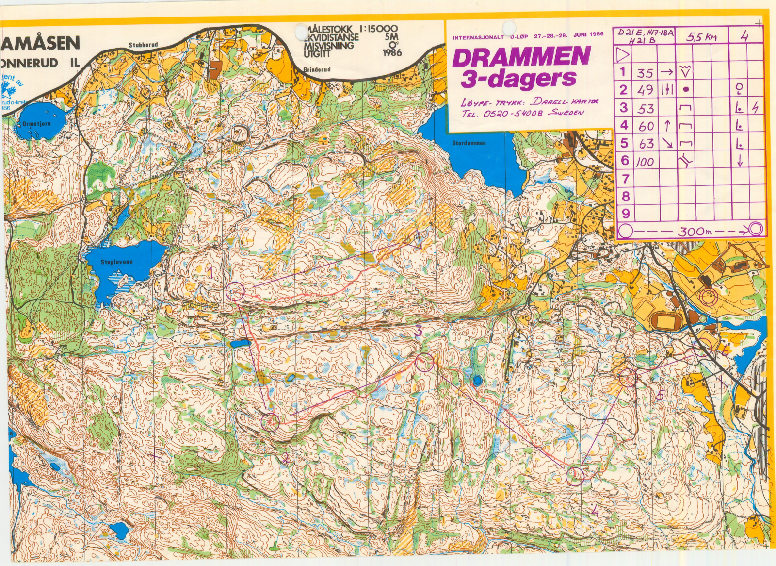 Drammen 3-dagers etappe 3 (29-06-1986)