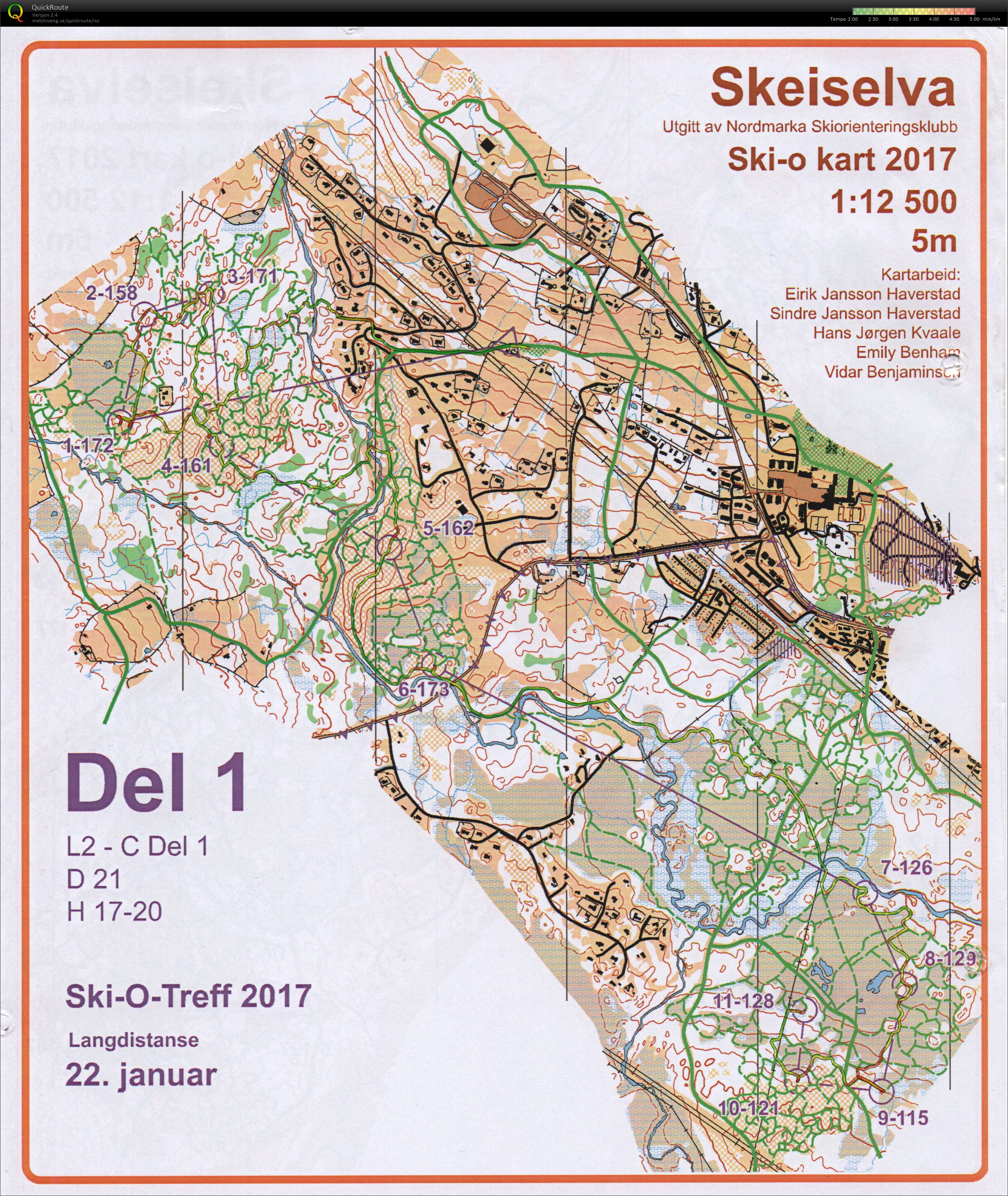 Ski-o Skei jaktstart del 1 (2017-01-22)