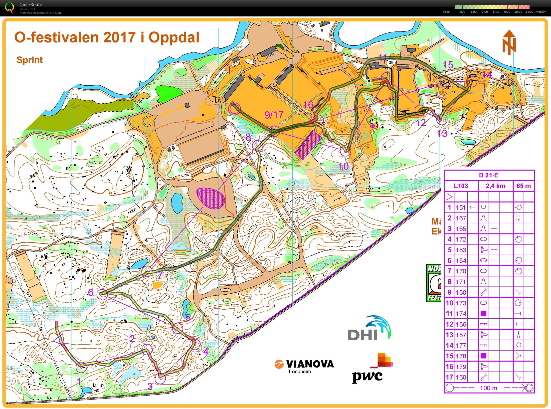 O-festivalen sprint D21E (23-06-2017)