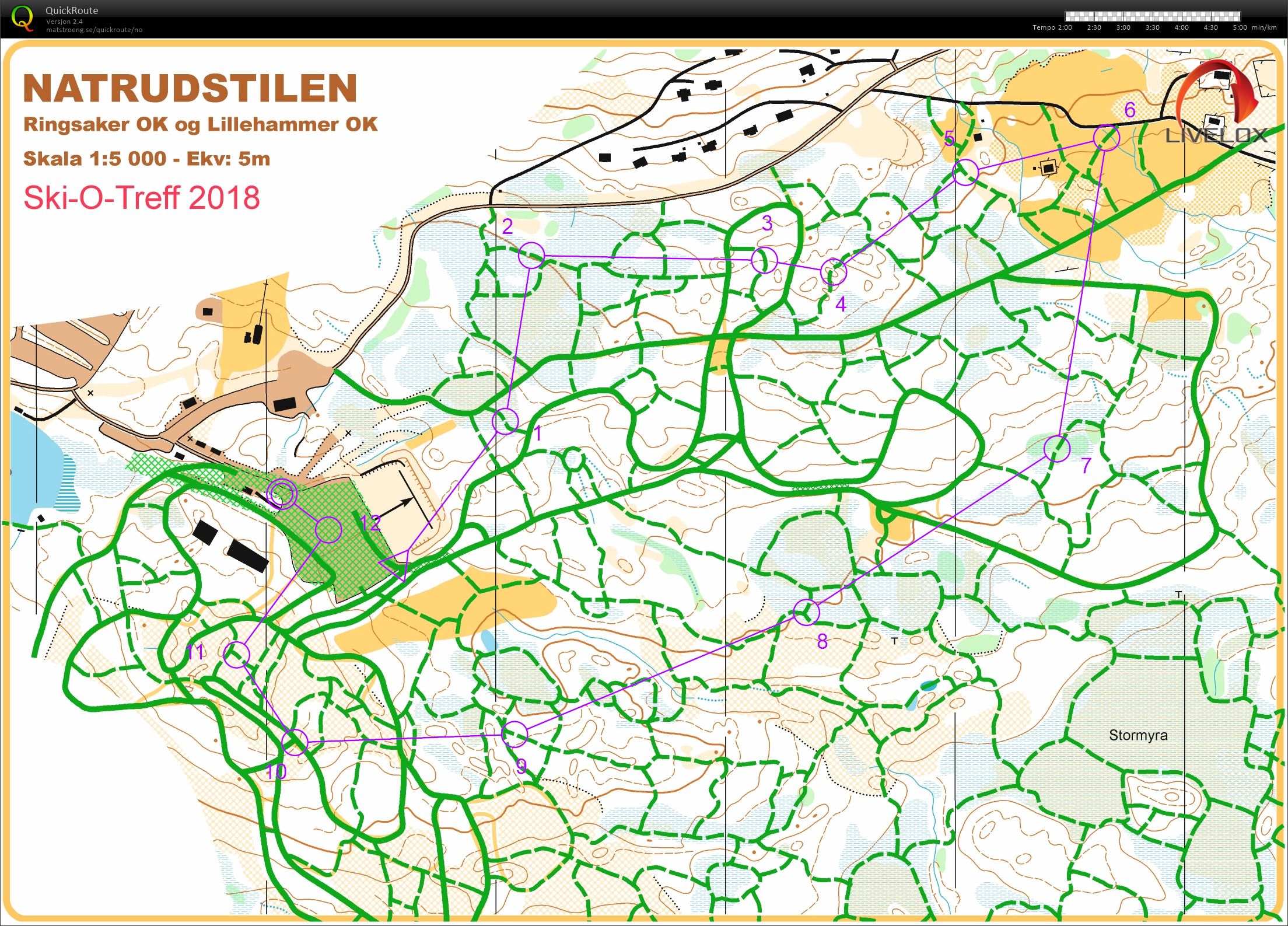 Ski-o-treff nattsprint (06-01-2018)