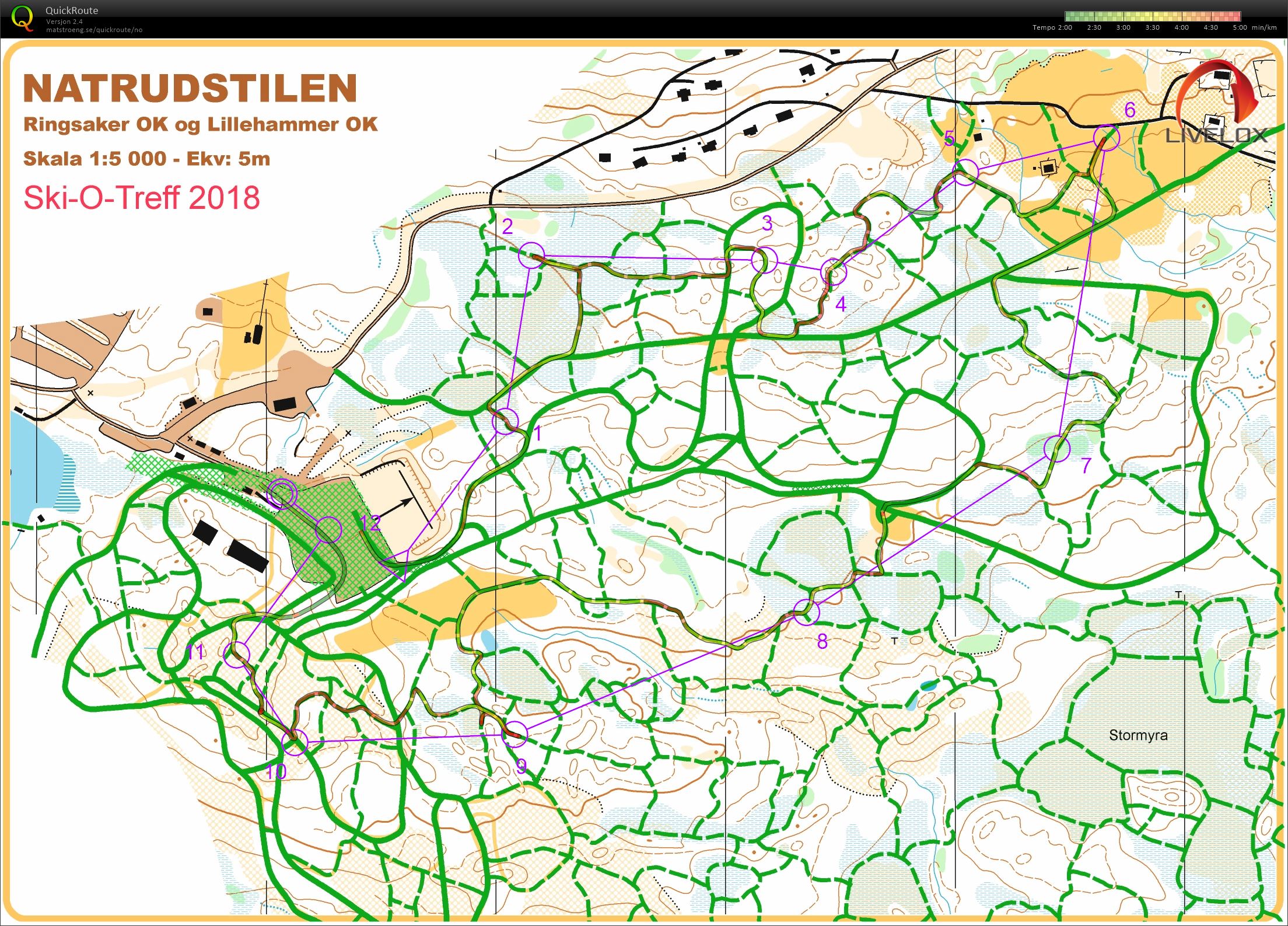 Ski-o-treff nattsprint (06-01-2018)