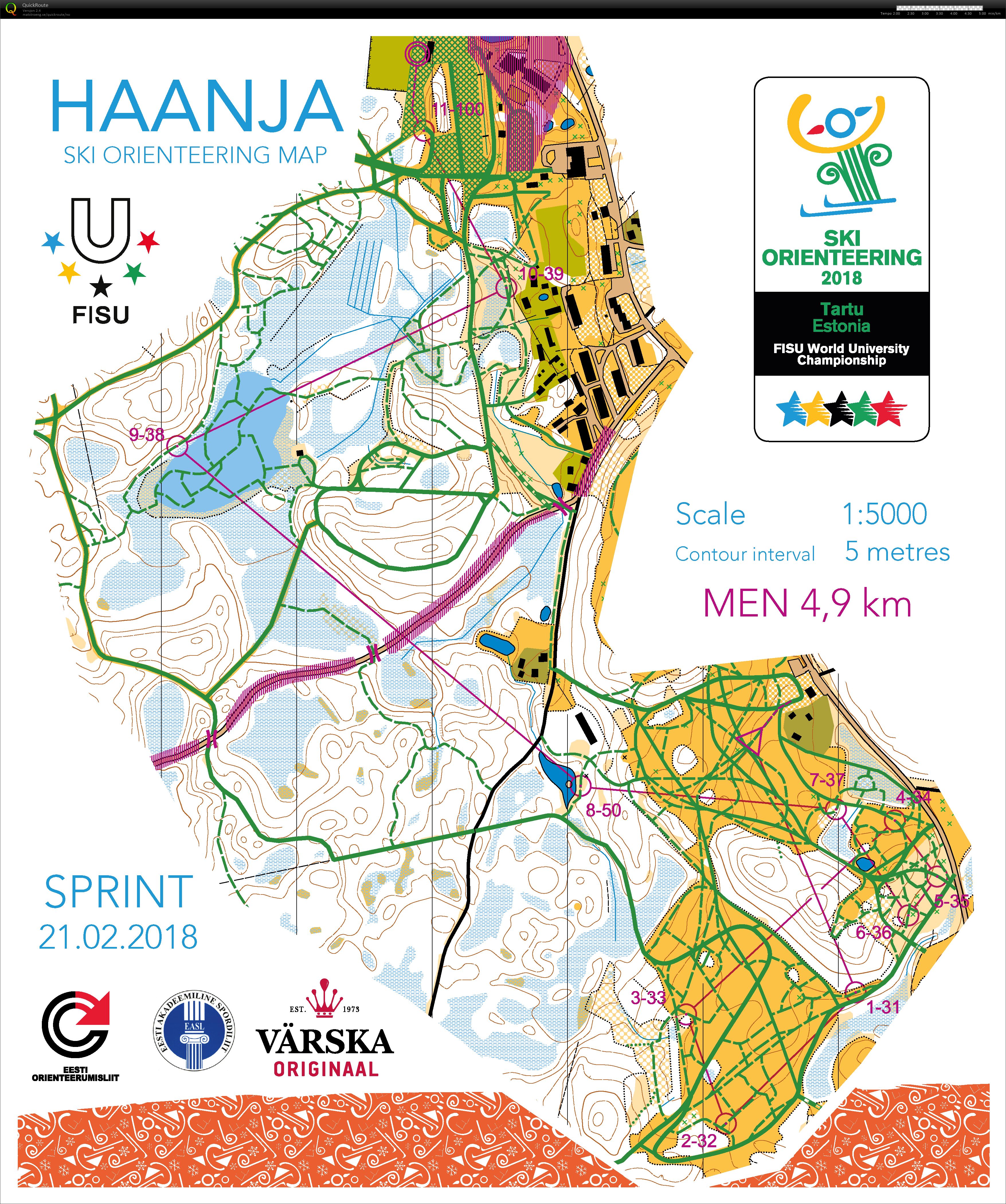 World University Ski Orienteering Championships Sprint (2018-02-21)