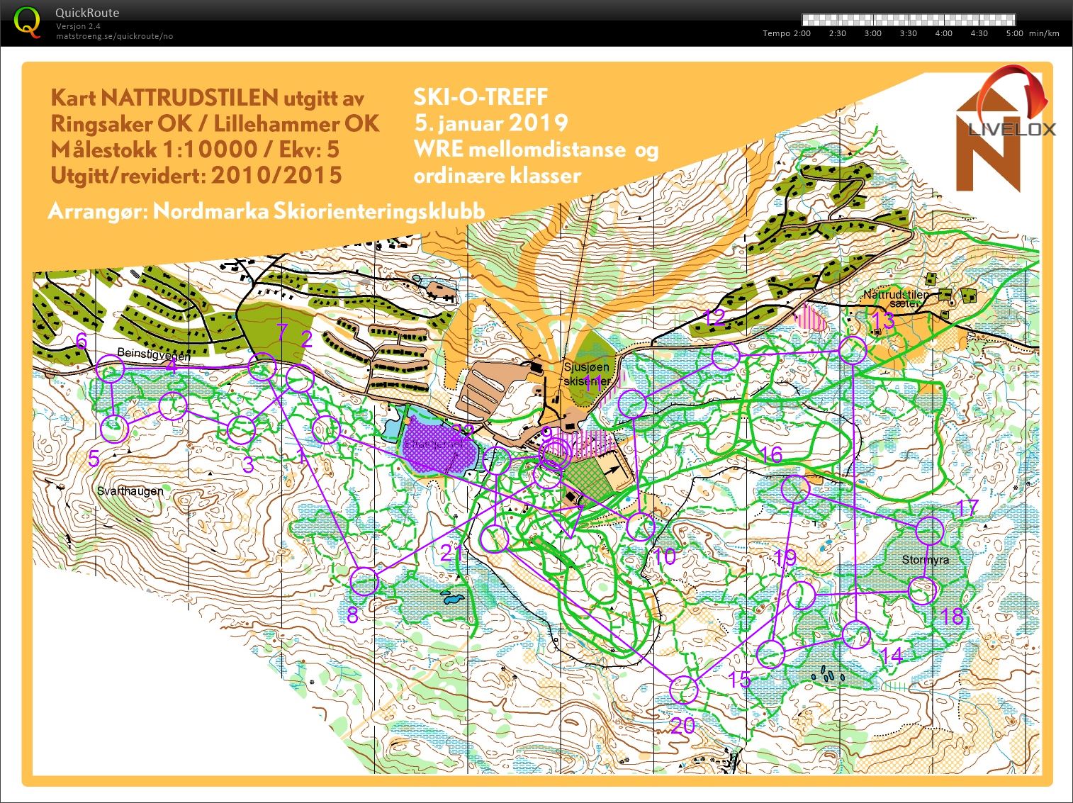 Ski-o NC mellom (2019-01-05)