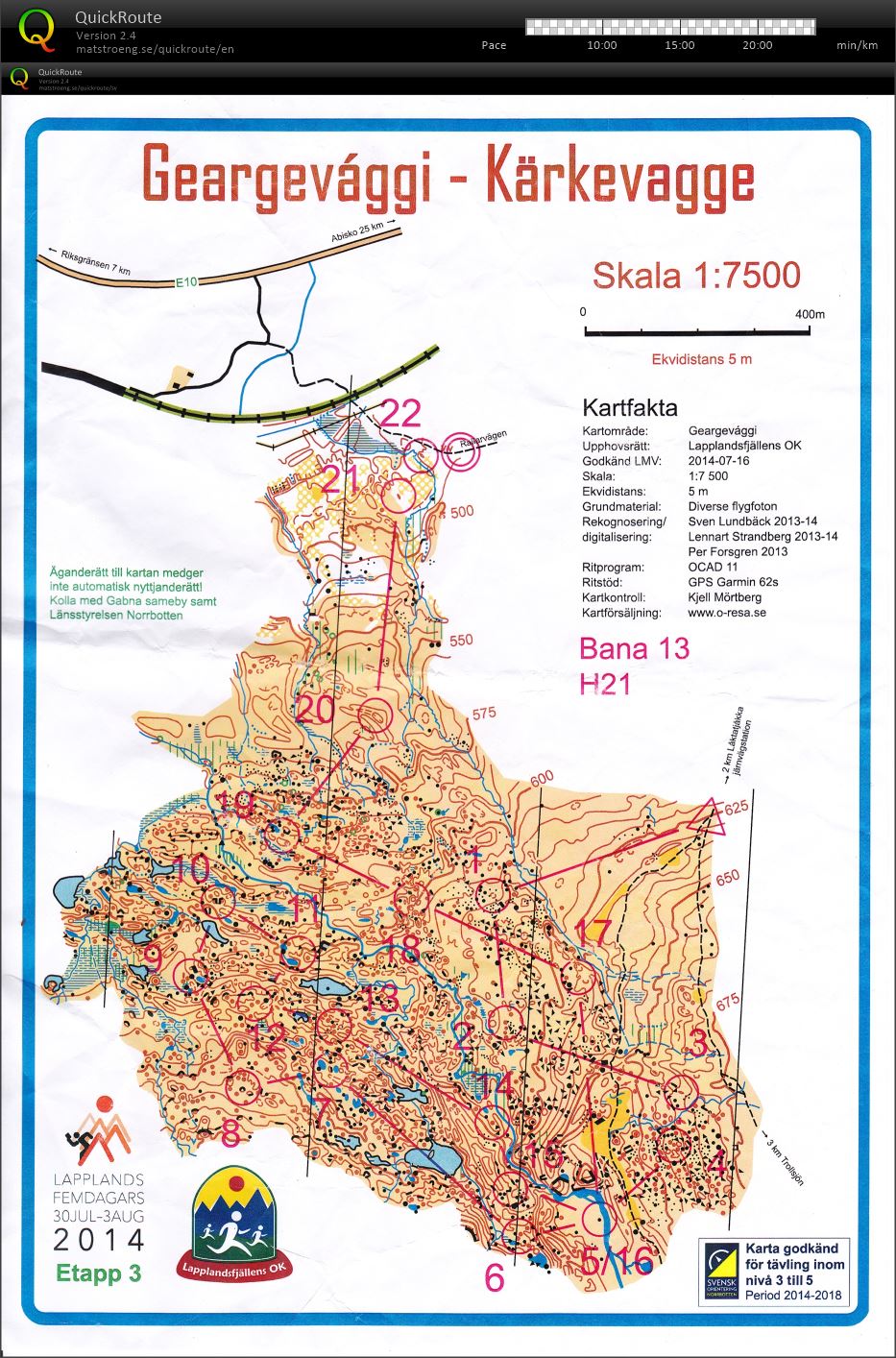 Det legendariske kartet Geargevággi - Kärkevagge (26-07-2018)