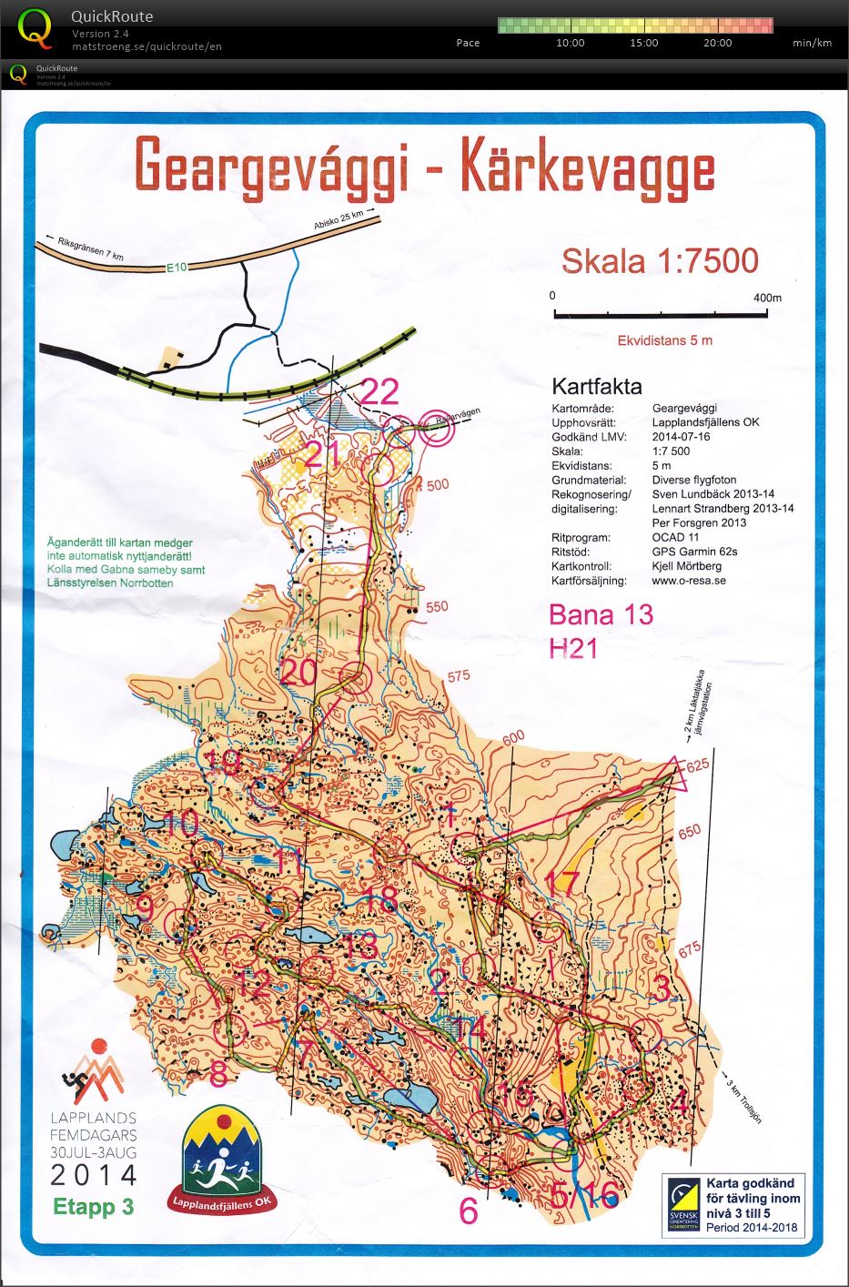 Det legendariske kartet Geargevággi - Kärkevagge (26-07-2018)