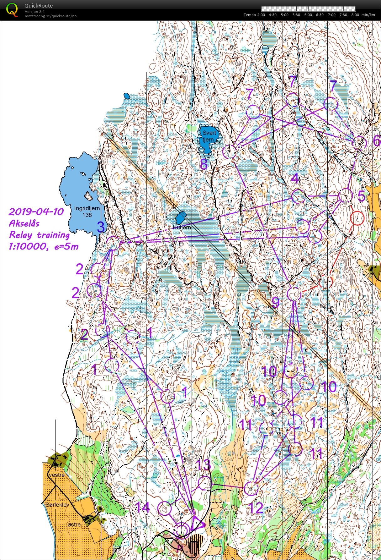 Stafettøkt Akselås (10.04.2019)