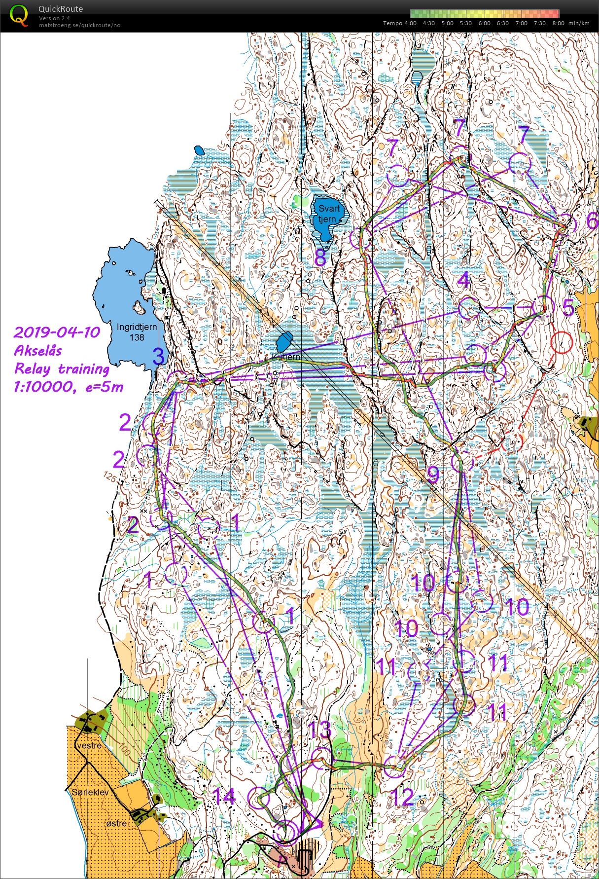 Stafettøkt Akselås (10/04/2019)