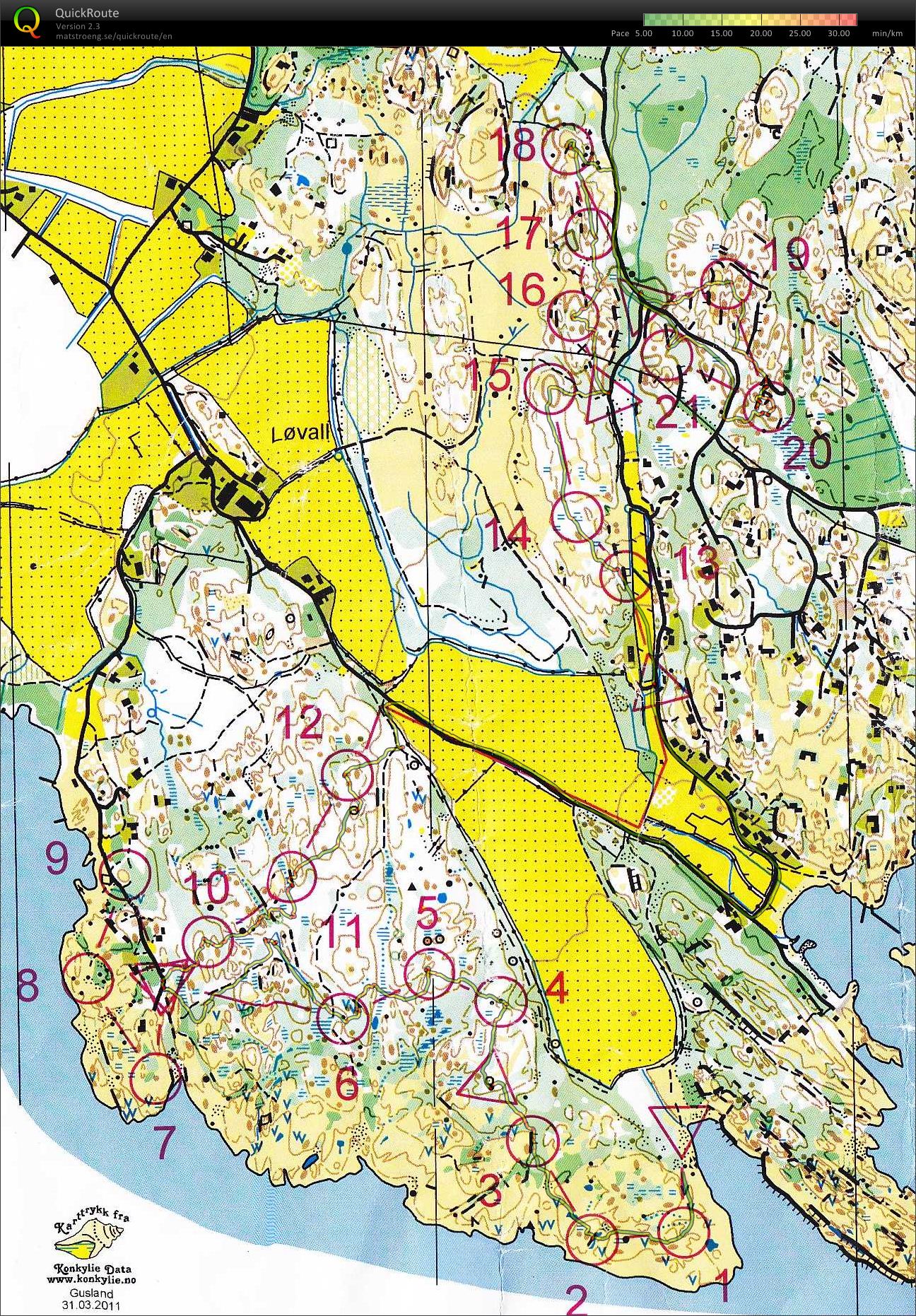 Trening Larvik  (09/04/2011)