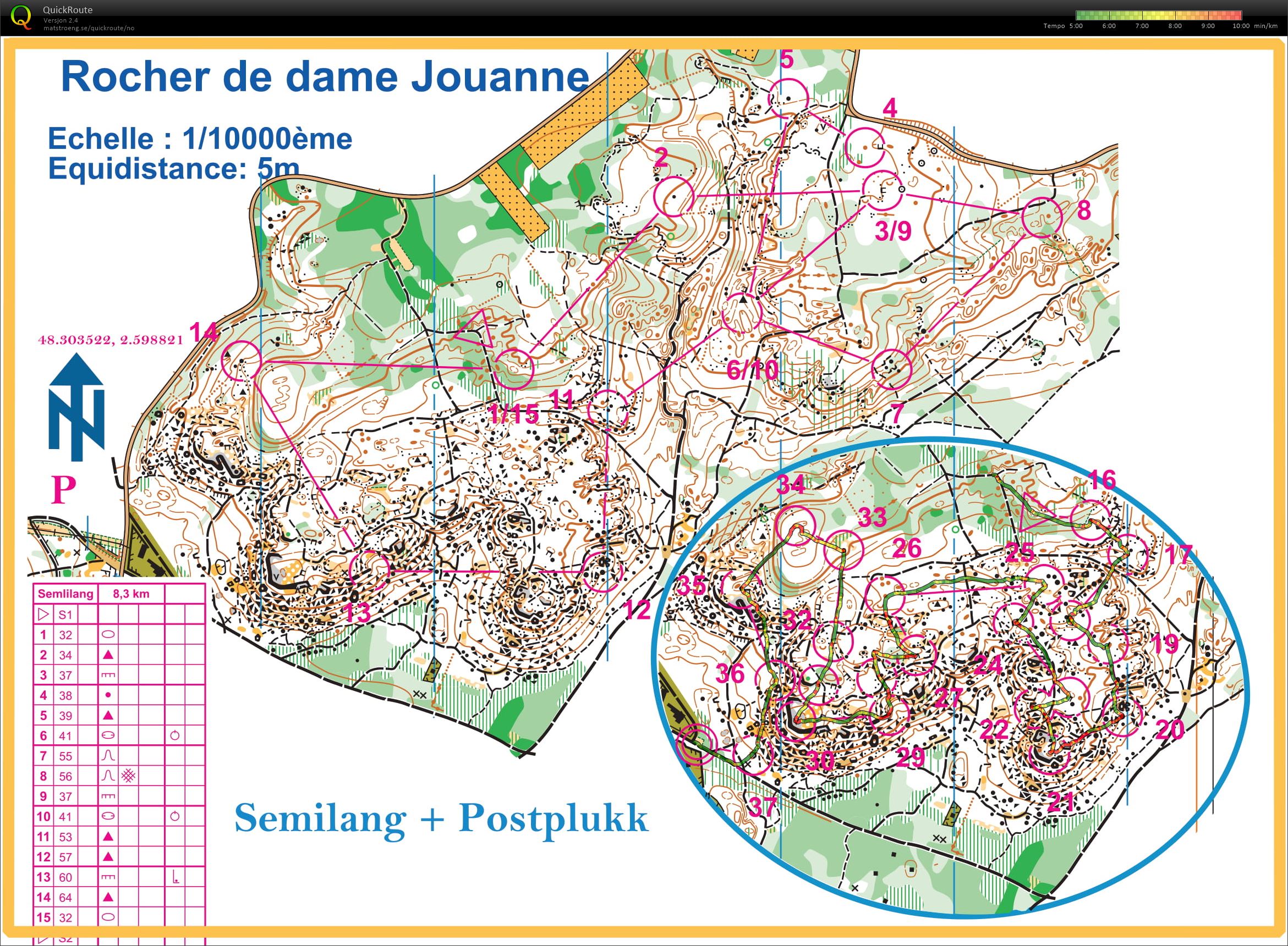 Fontainebleau #1 - Semilangstrekk + postplukk (2020-02-27)