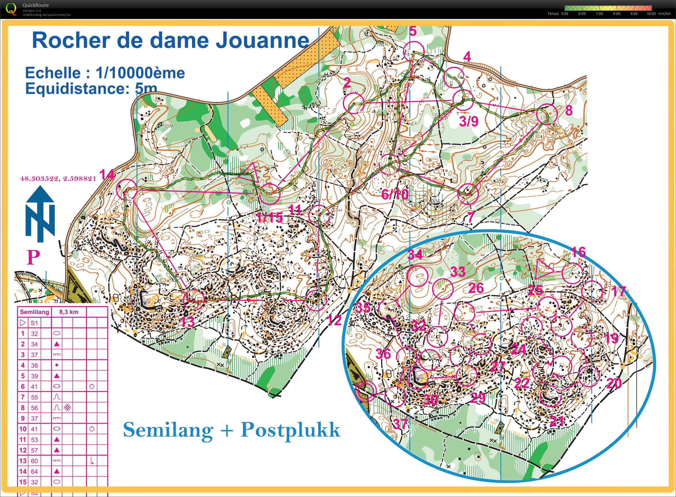 Fontainebleau #1 - Semilangstrekk + postplukk (2020-02-27)