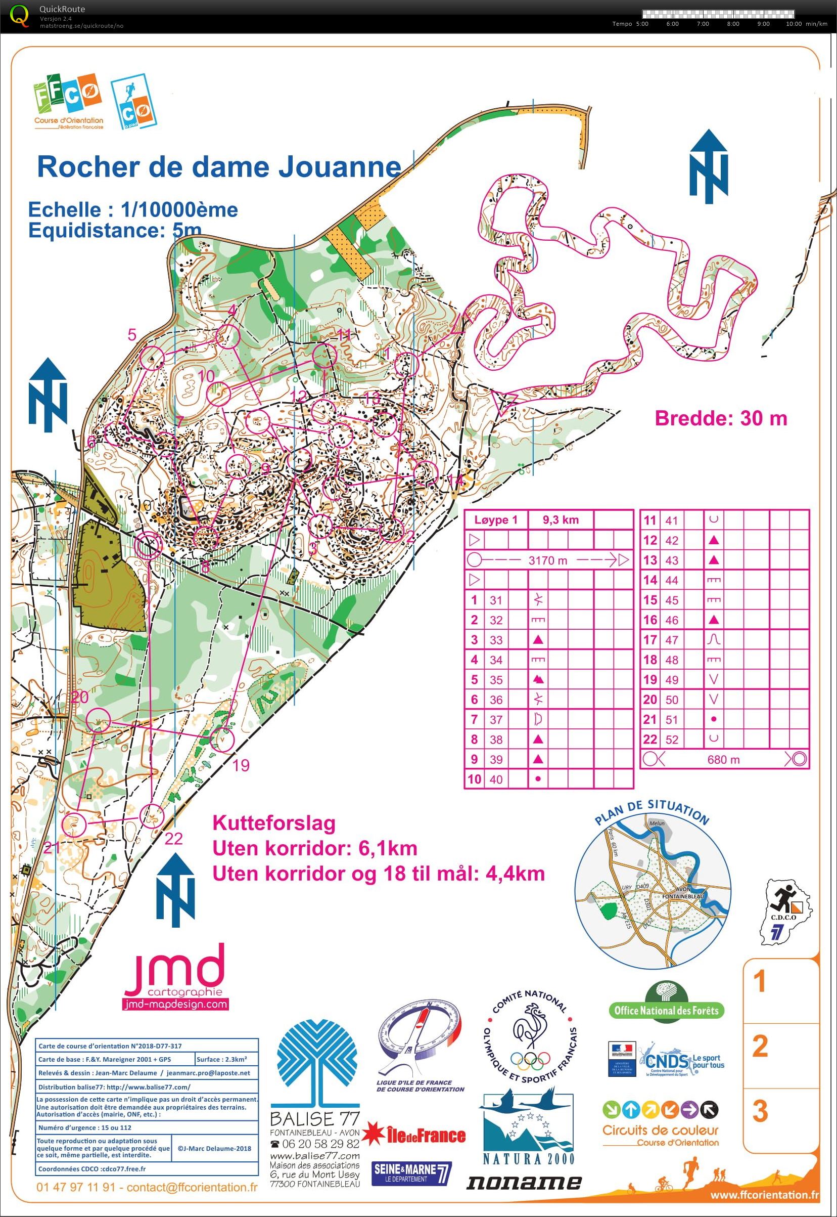 Fontainebleau #3 - Korridor + løype (2020-02-28)