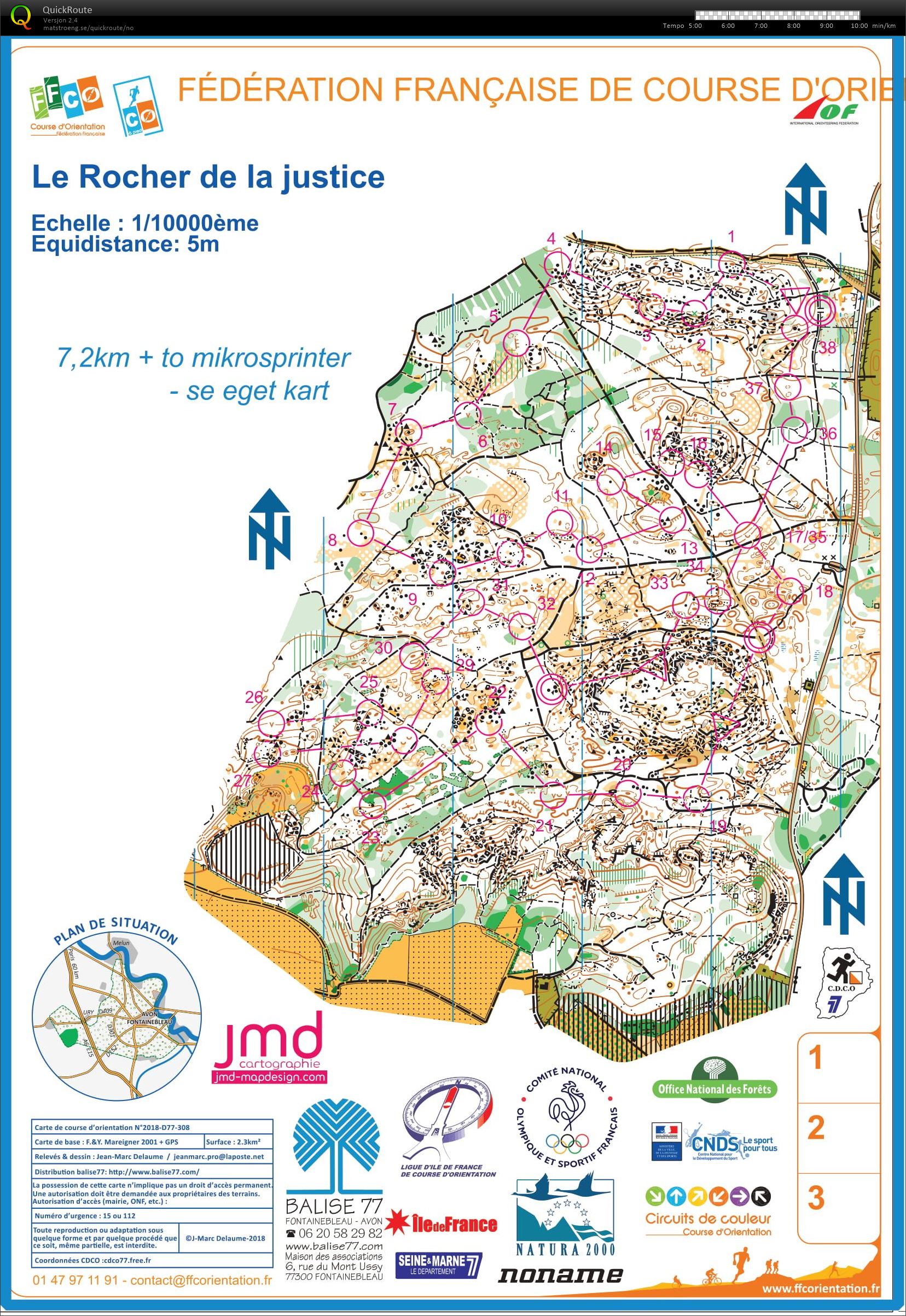 Fontainebleau #7 - Løype med microsprint (01/03/2020)