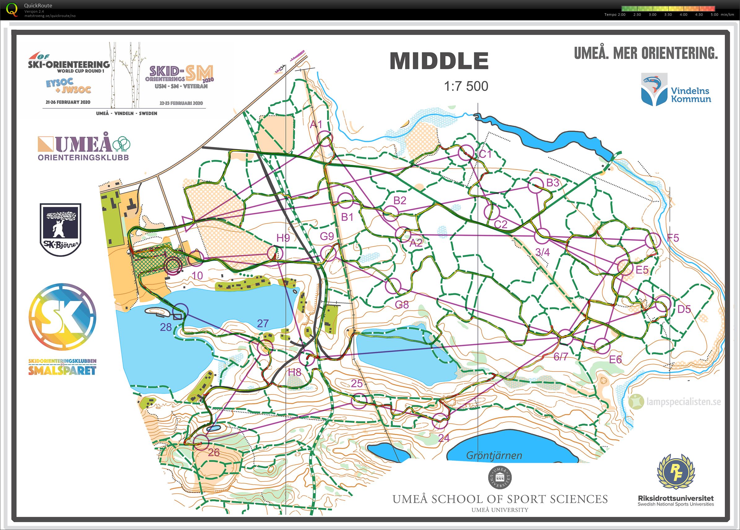 Ski-o World Cup Middle (25/02/2020)