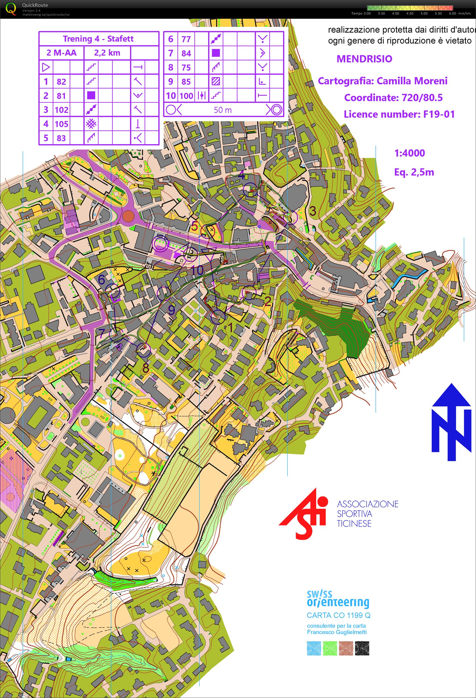 Sprintsamling Sveits #3 Stafettøkt drag 1 (15/01/2020)