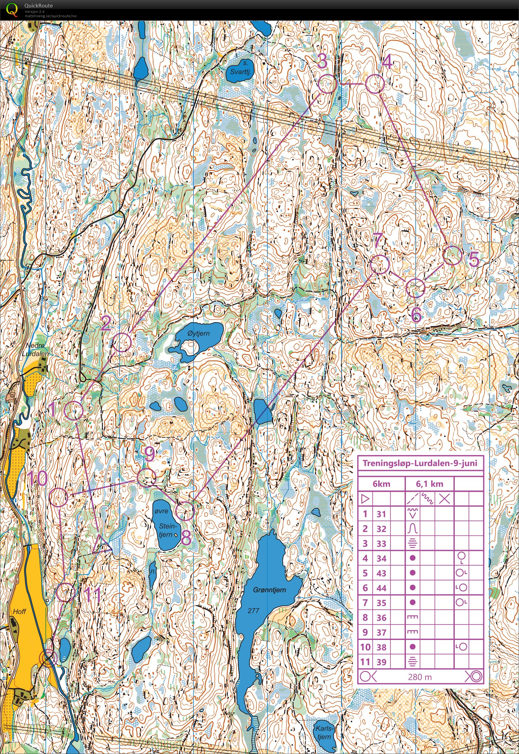 Treningsløp Lurdalen (2020-06-09)