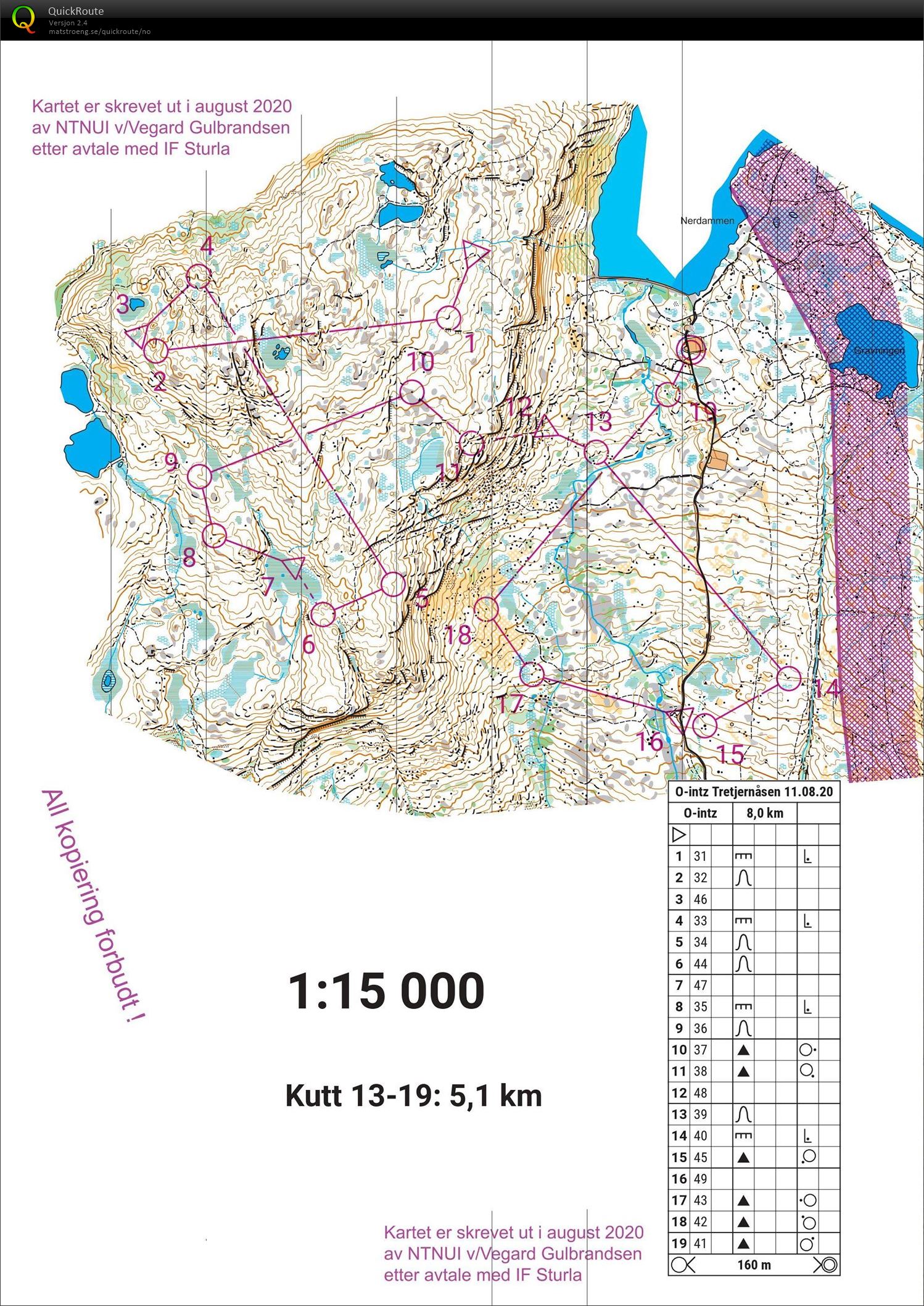 O-tek Tretjernsåsen (11.08.2020)