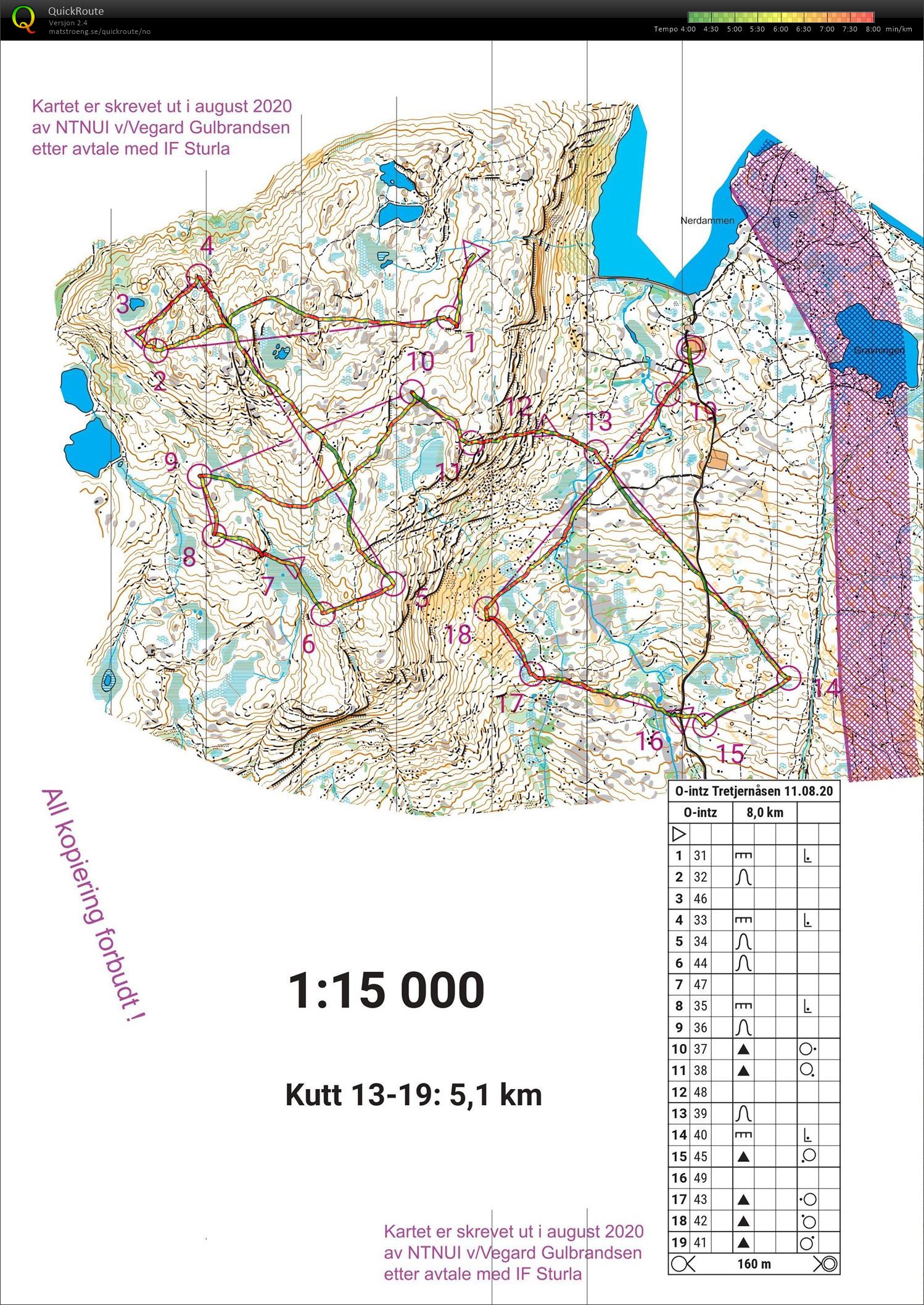 O-tek Tretjernsåsen (11.08.2020)