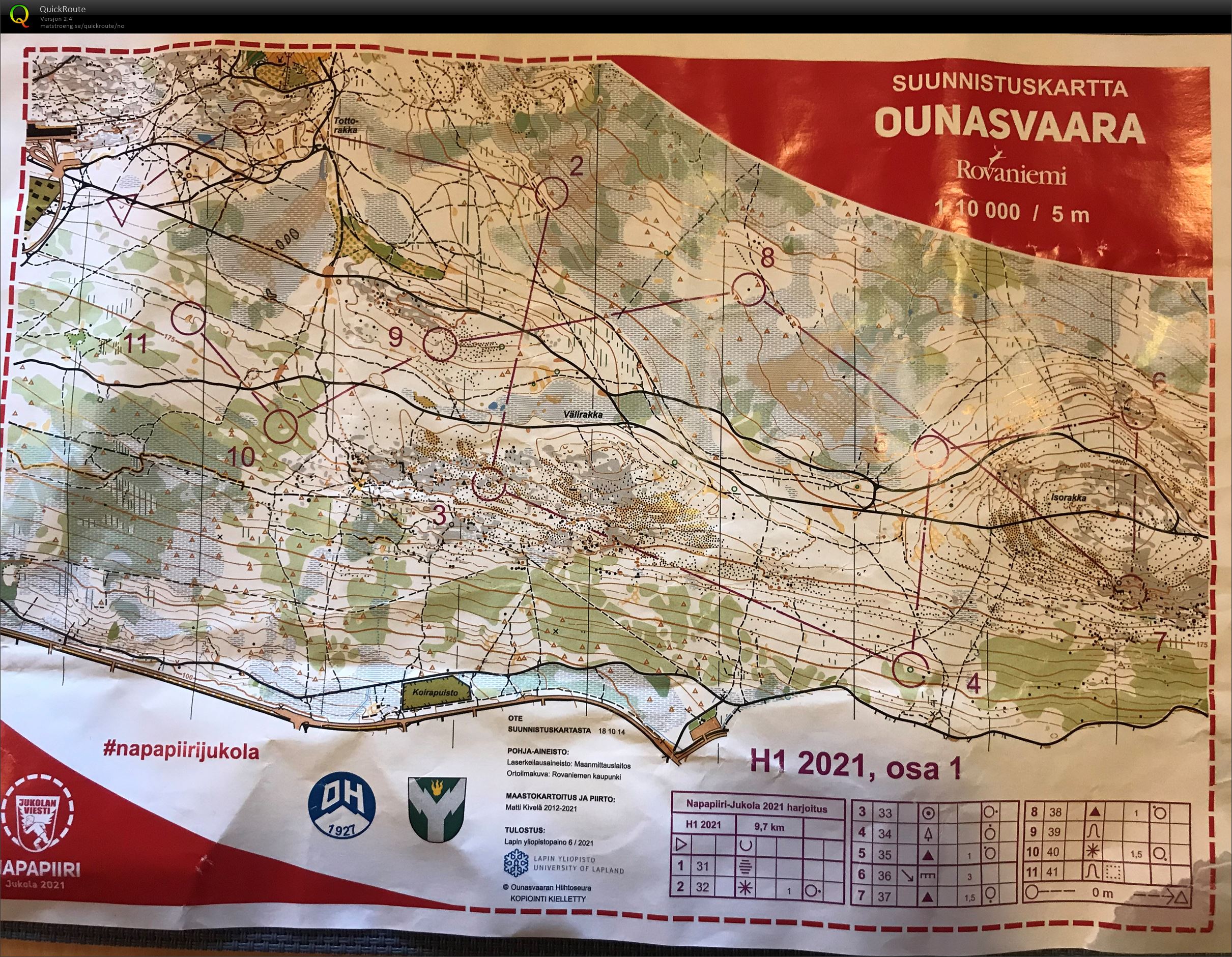 Jukola-trening Ounasvaara (2021-08-19)