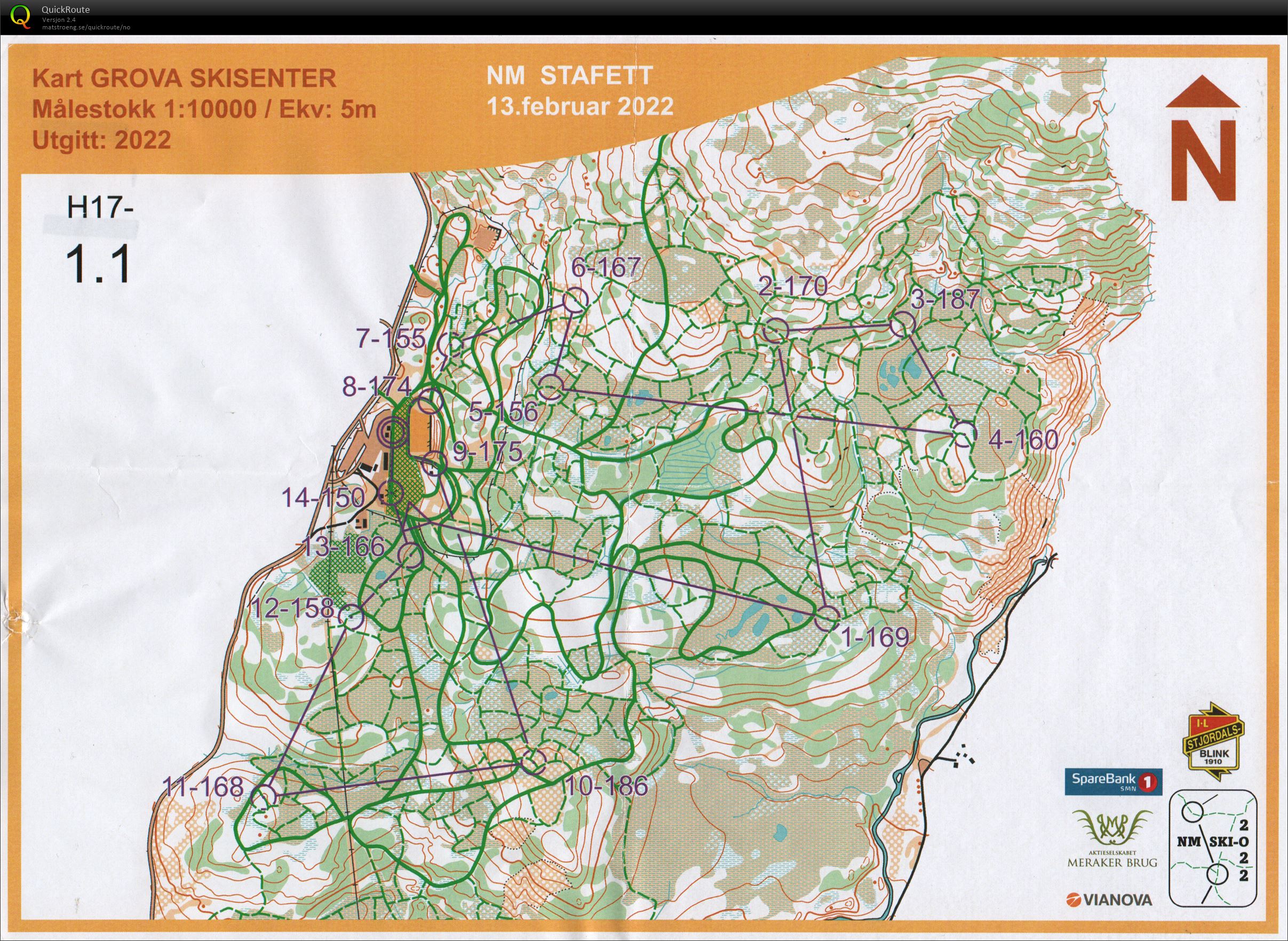 NM stafett ski-o (2022-02-13)