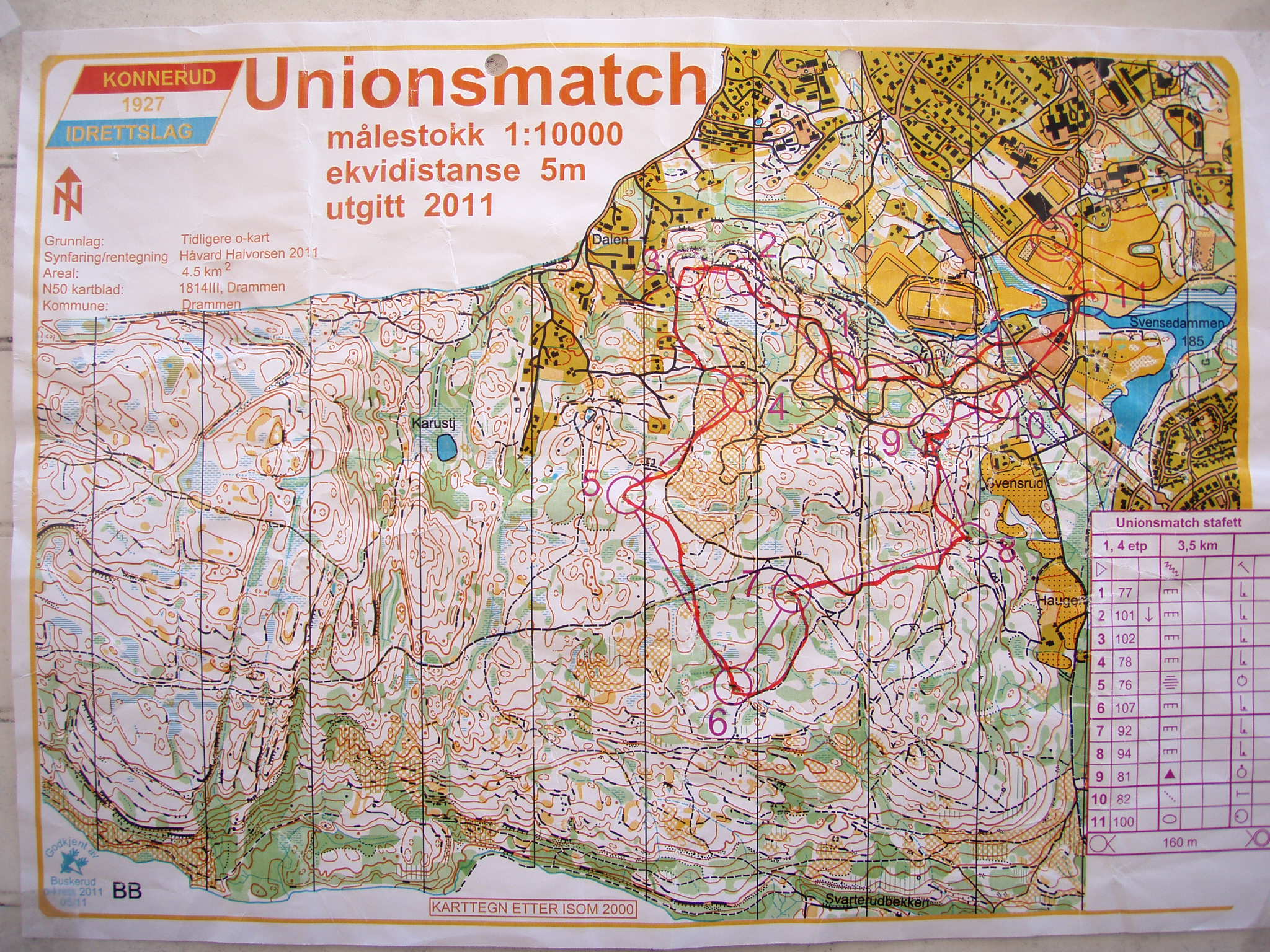 Unionsmatch Stafett (2011-06-05)