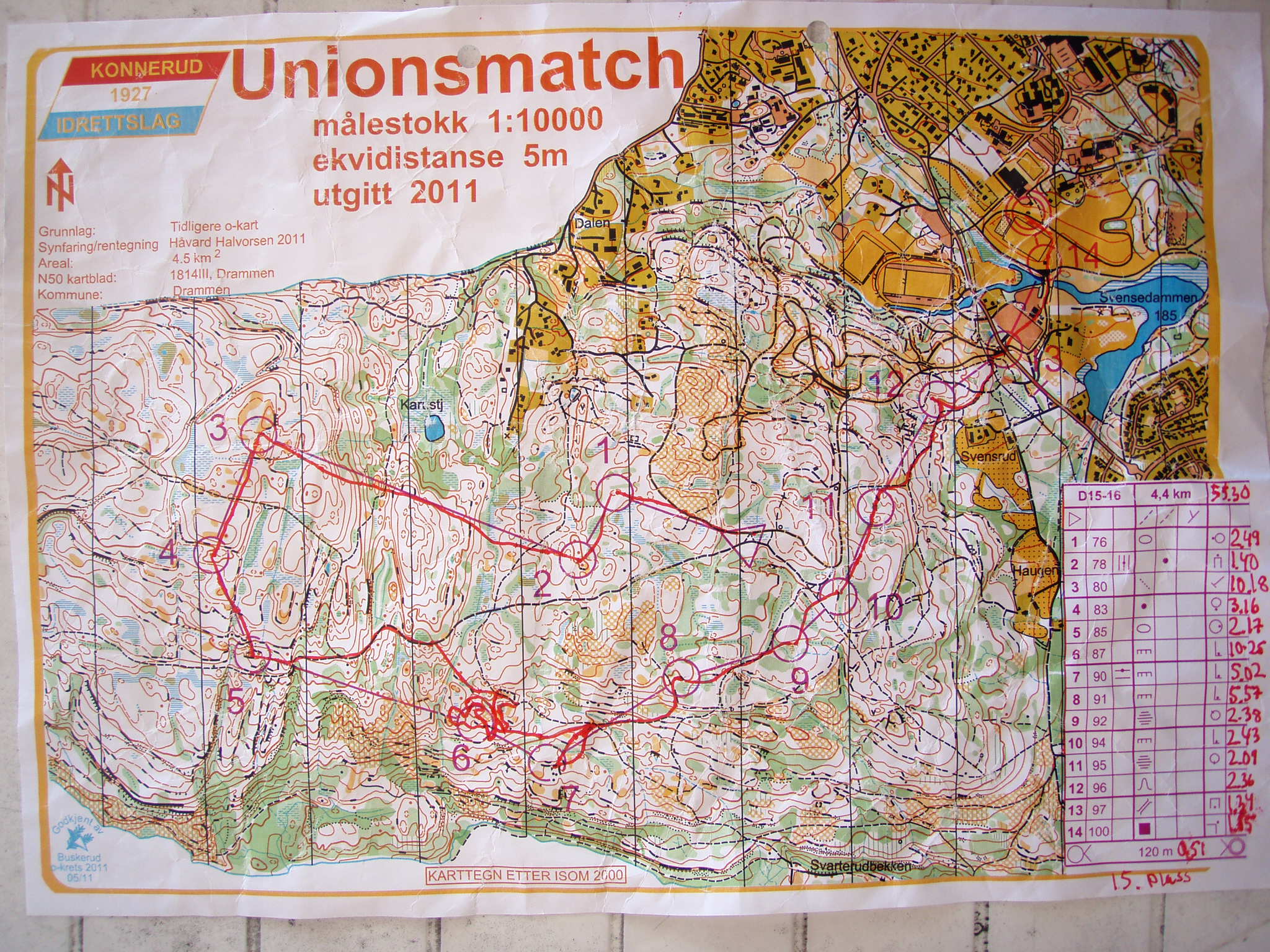 Unionsmatch D15-16 (04-06-2011)