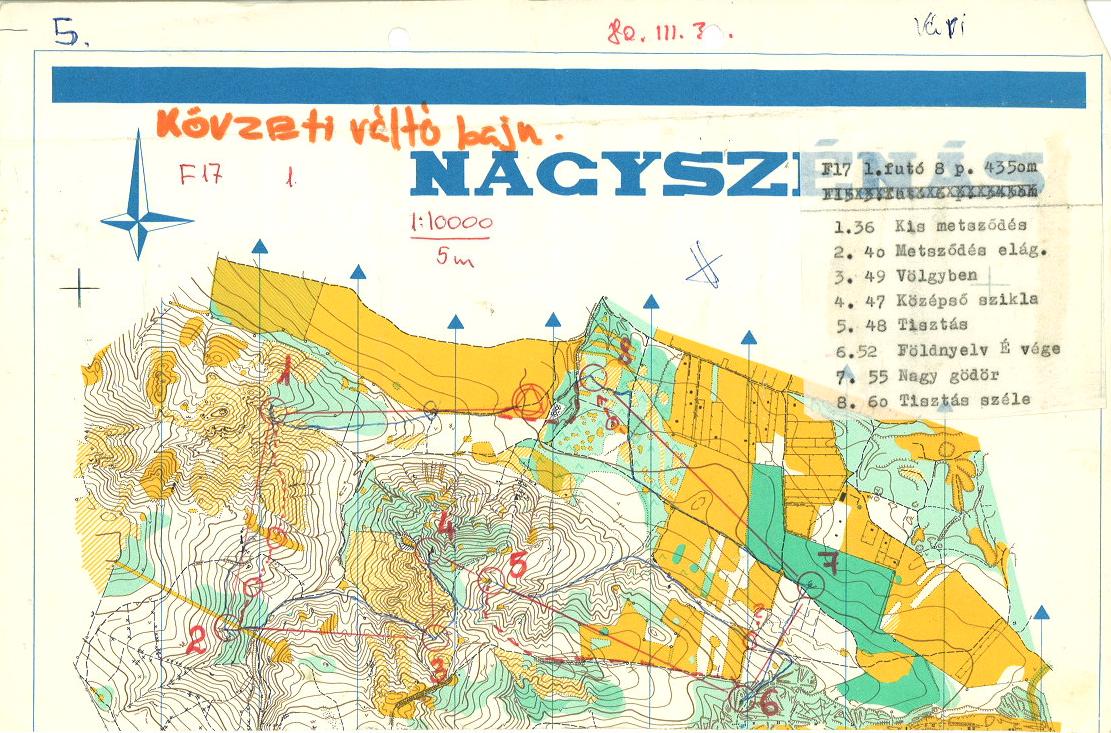 Körzeti váltóbajnokság F17 (1980-03-30)