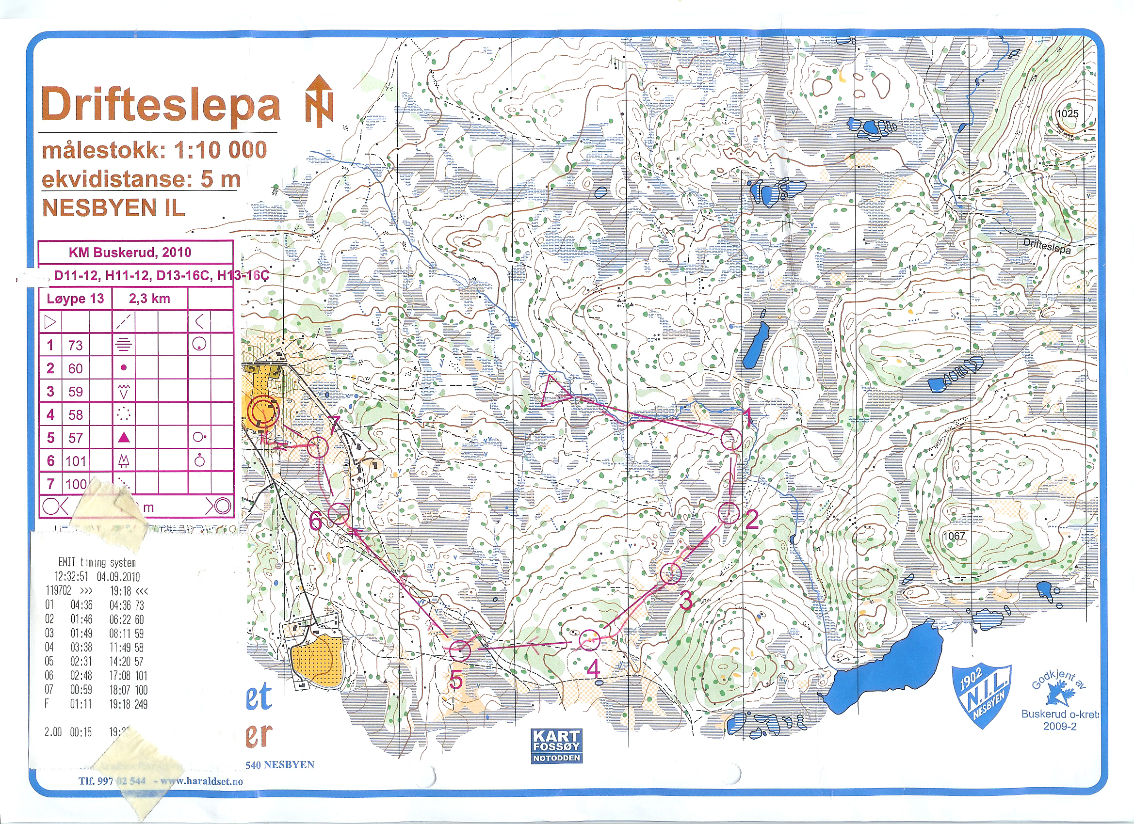 KM 2010 Buskerud Lørdag (04.09.2010)