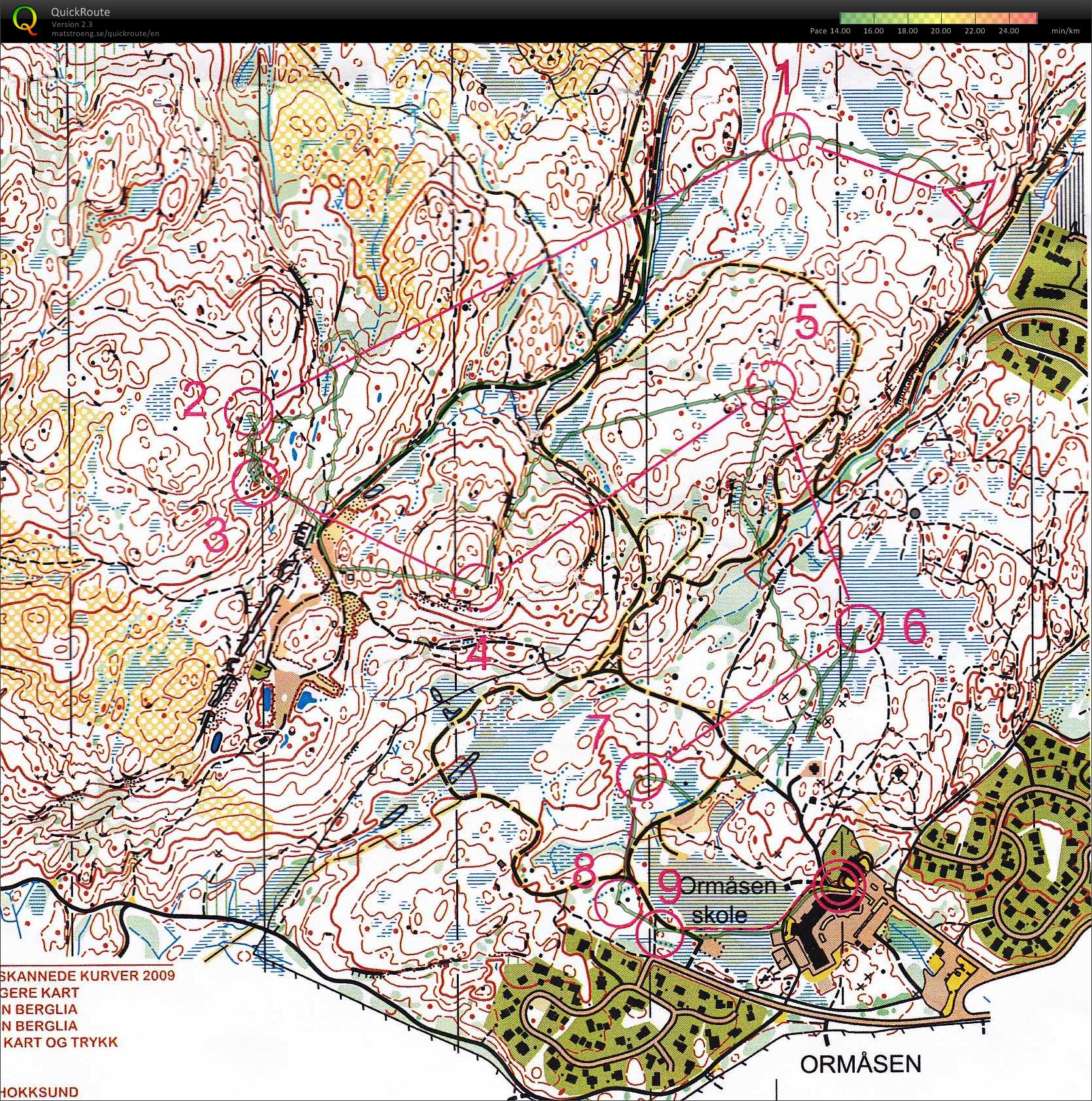 Km Nattorientering Ormåsen (13-09-2011)