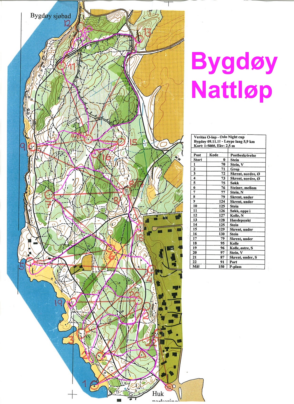 Bygdøy Nattløp (09-11-2011)