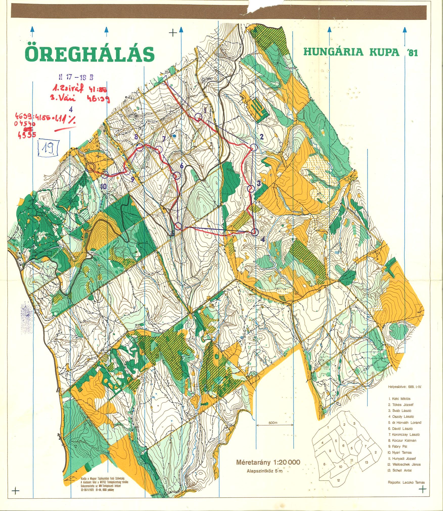 Hungária kupa - Pápa, E4 (19/08/1981)