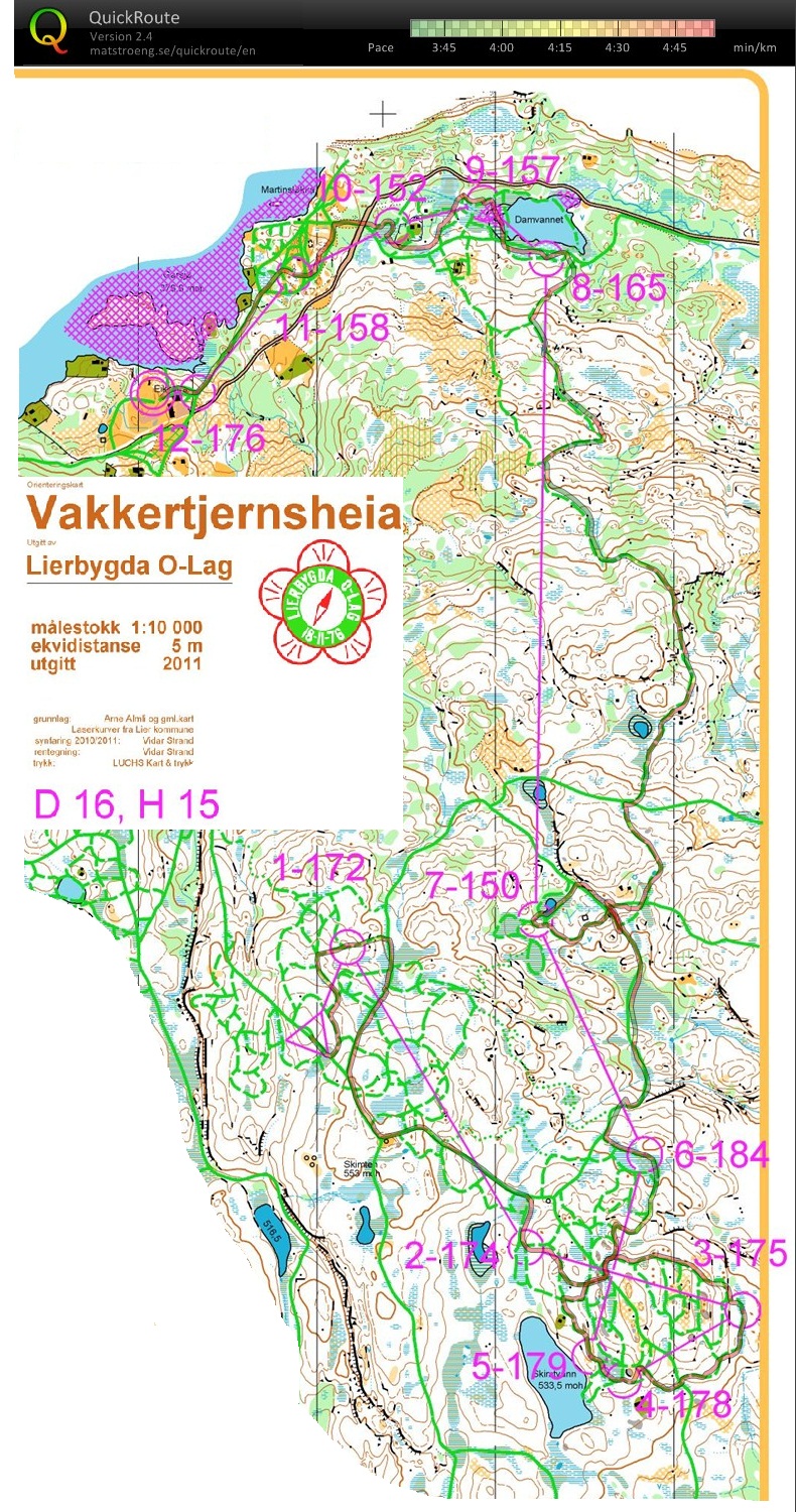 Hovedløp Ski-O D16 (2012-01-29)