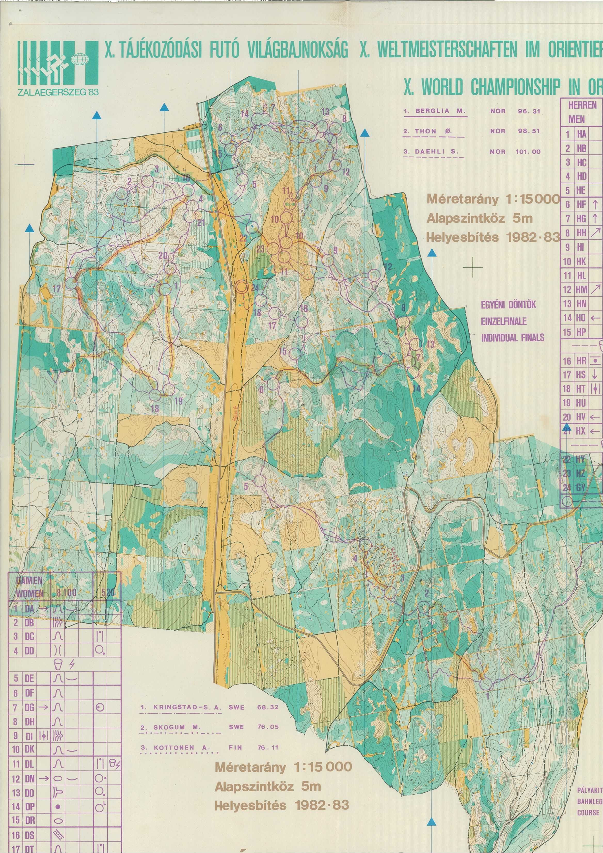 WOC / VM 1983 Zalaegerszeg (02/09/1983)