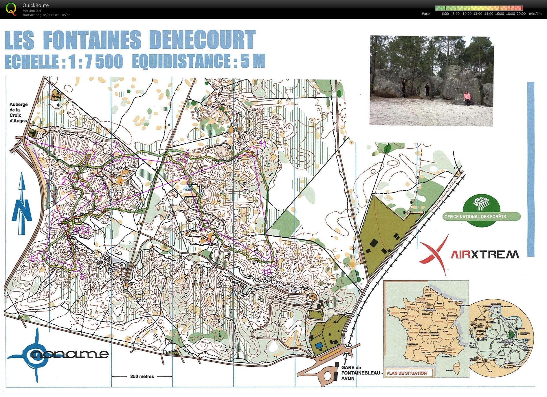 Påsketrening i Fontainebleau-skogen (2012-04-04)